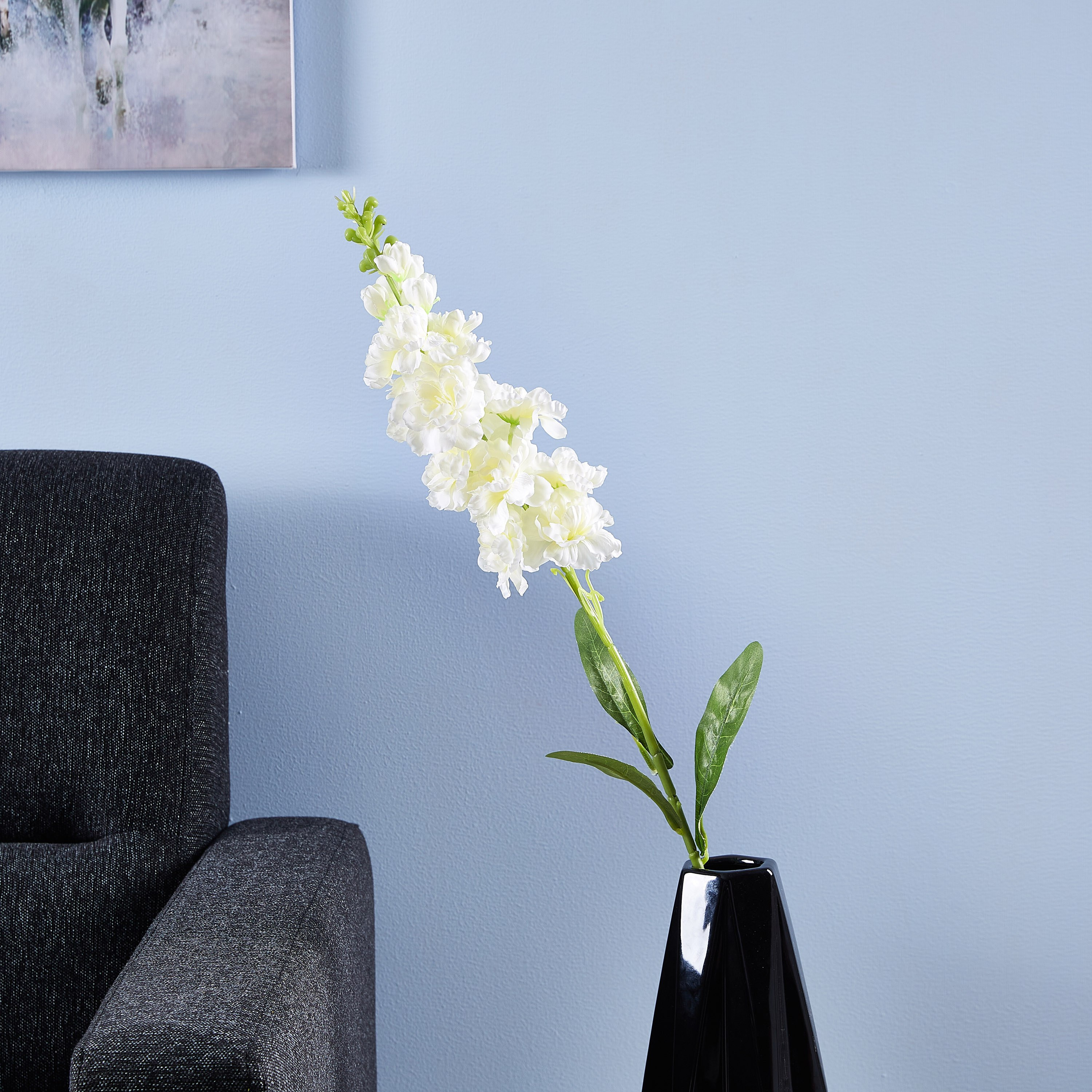 أزهار إصطناعية زهرة الدلفينيوم سيلك- 84 سم-hbxdecorandfurnishings-homeaccessories-artificialflowersandplants-image-1