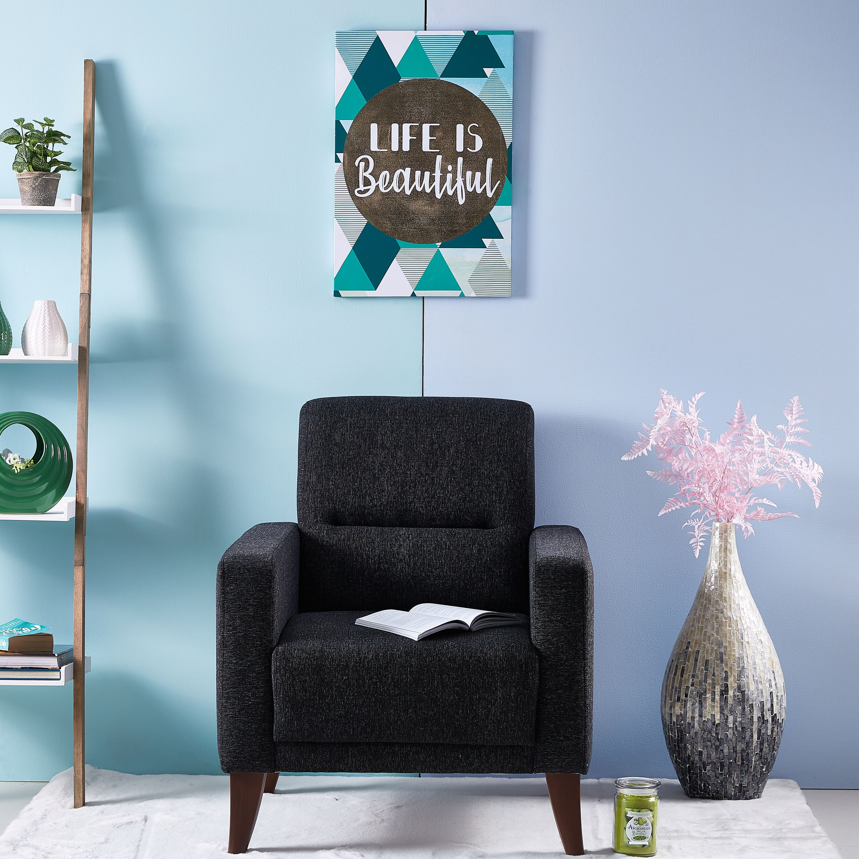 Flamingo Fern Artificial Flower - 90 cm-hbxdecorandfurnishings-homeaccessories-artificialflowersandplants-image-3
