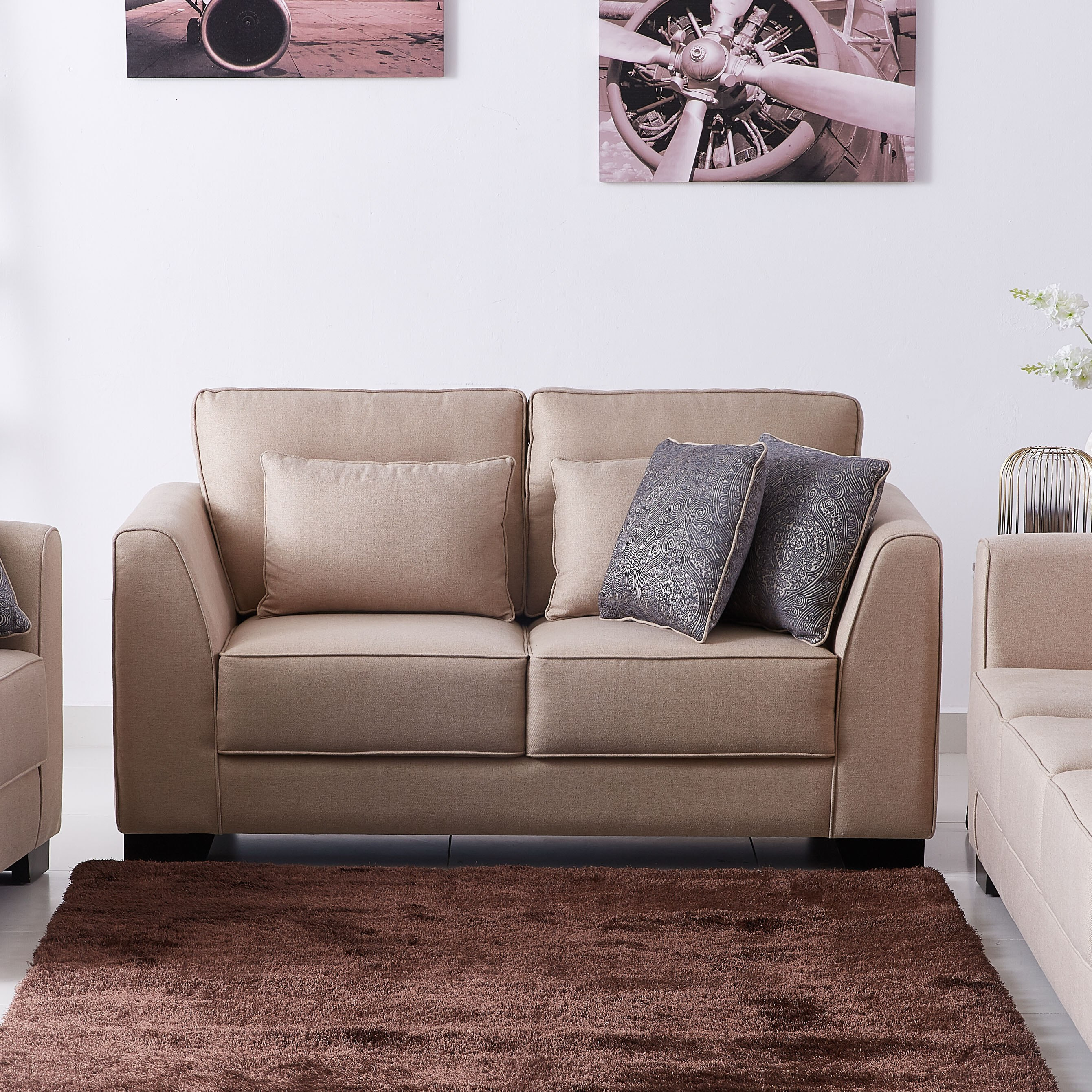 Buy Armada 2 Seater Sofa with Scatter Cushions Online in UAE Homebox