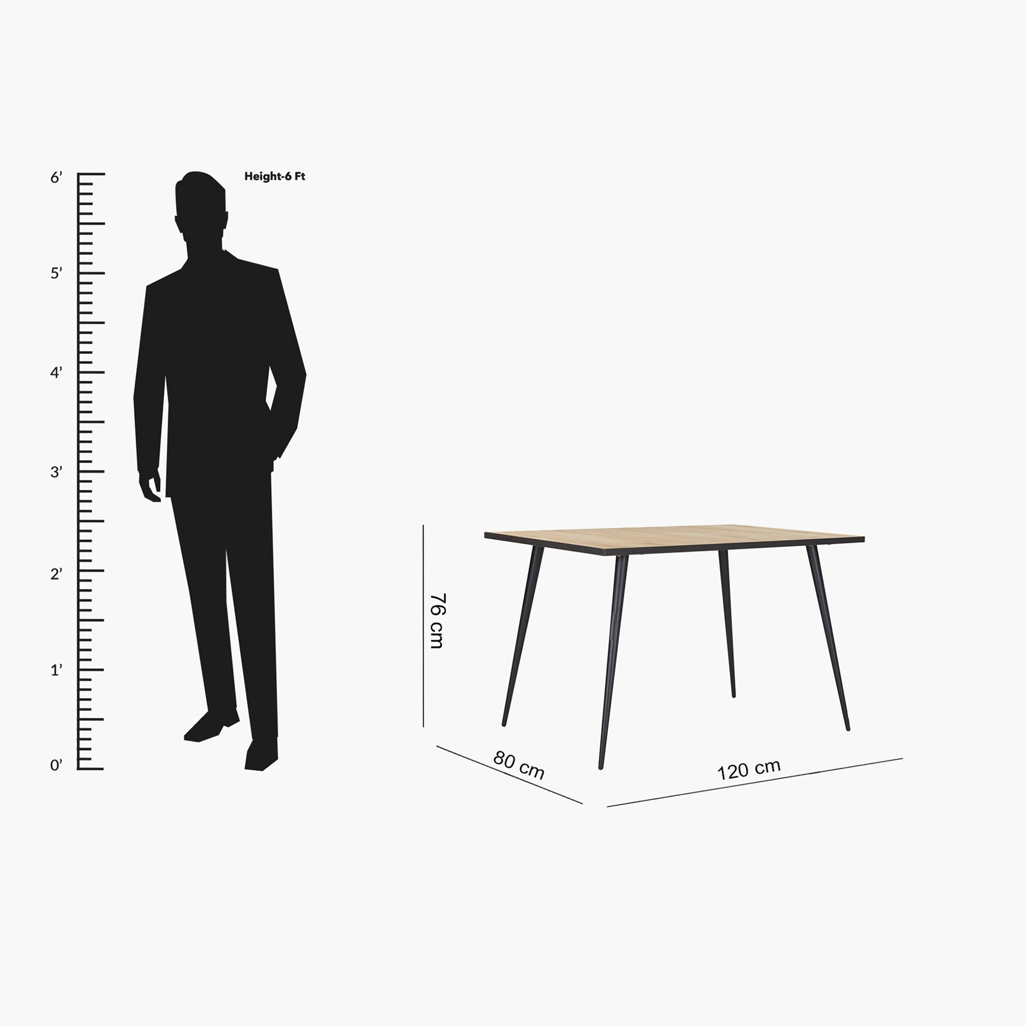 طاولة سفرة بـ 4- مقاعد من ستوكهولم-hbxfurniture-diningtablesandsets-diningtables-fourseater-image-5