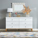 Oro Large 6-Drawer Master Dresser without Mirror-Dressers and Mirrors-thumbnailMobile-0