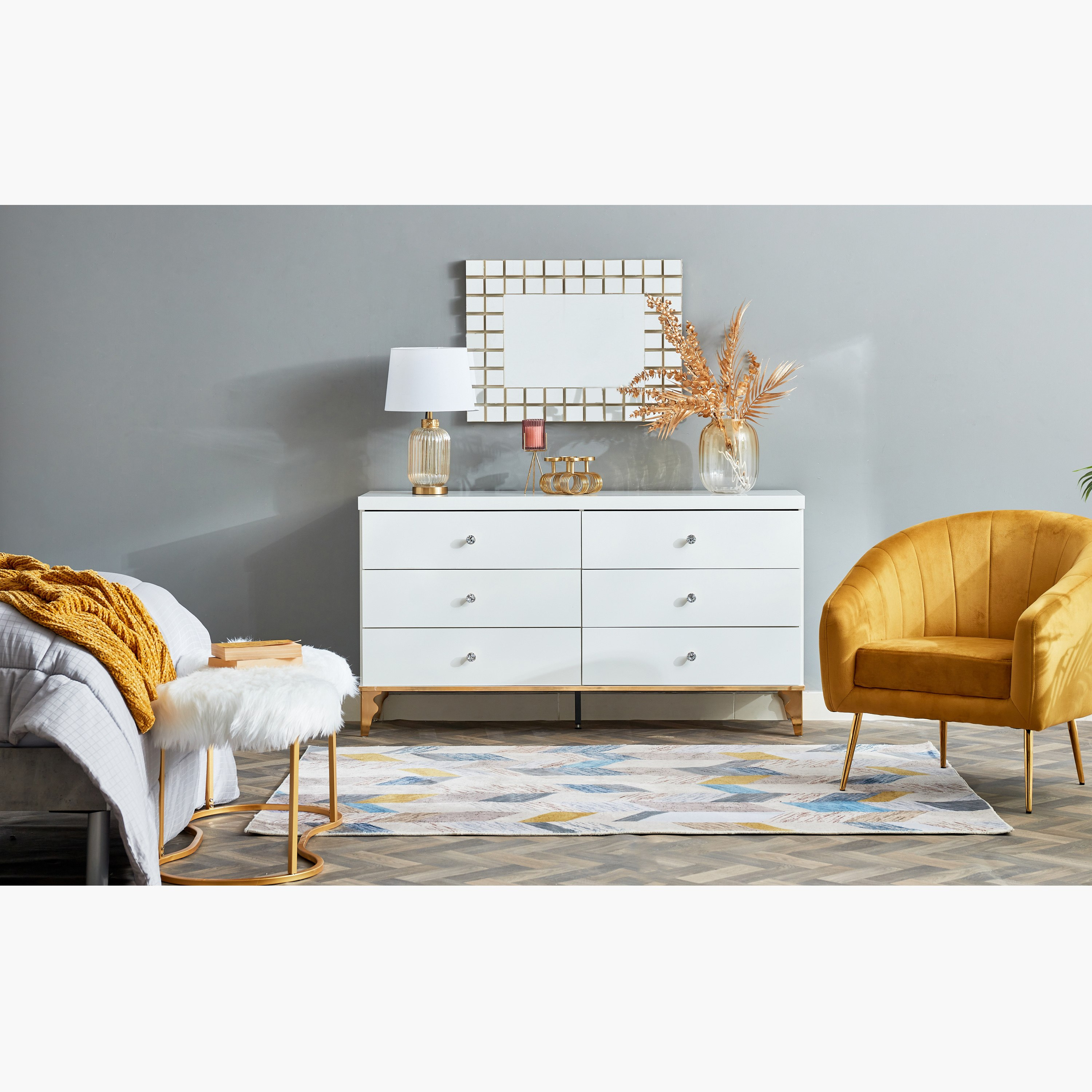 طاولة تزيين كبيرة بـ6 أدراج كبيرة دون مرآة من أورو-hbxfurniture-bedroom-dressersandmirrors-image-8