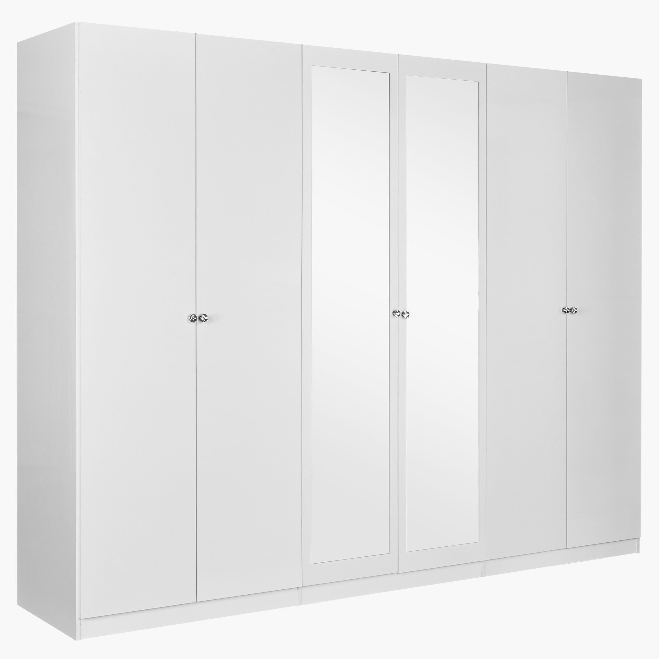 خزانة ملابس 6 أبواب ومرآتين من أورو-hbxfurniture-wardrobes-image-1