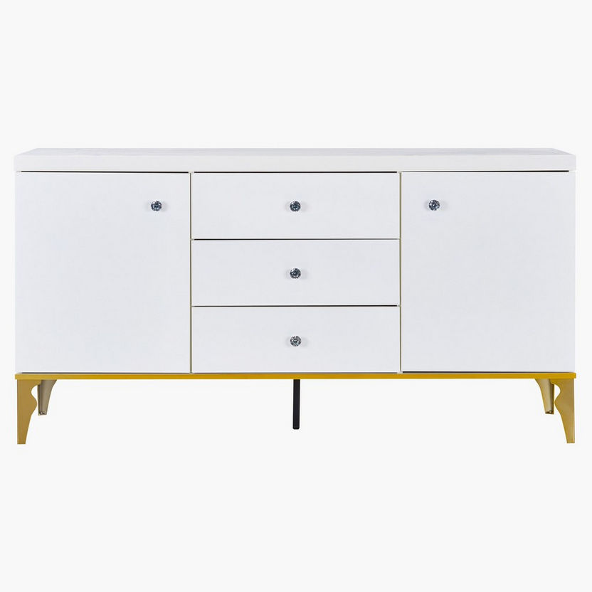 Oro 2-Door Sideboard with 3-Drawers-Buffets and Sideboards-image-1