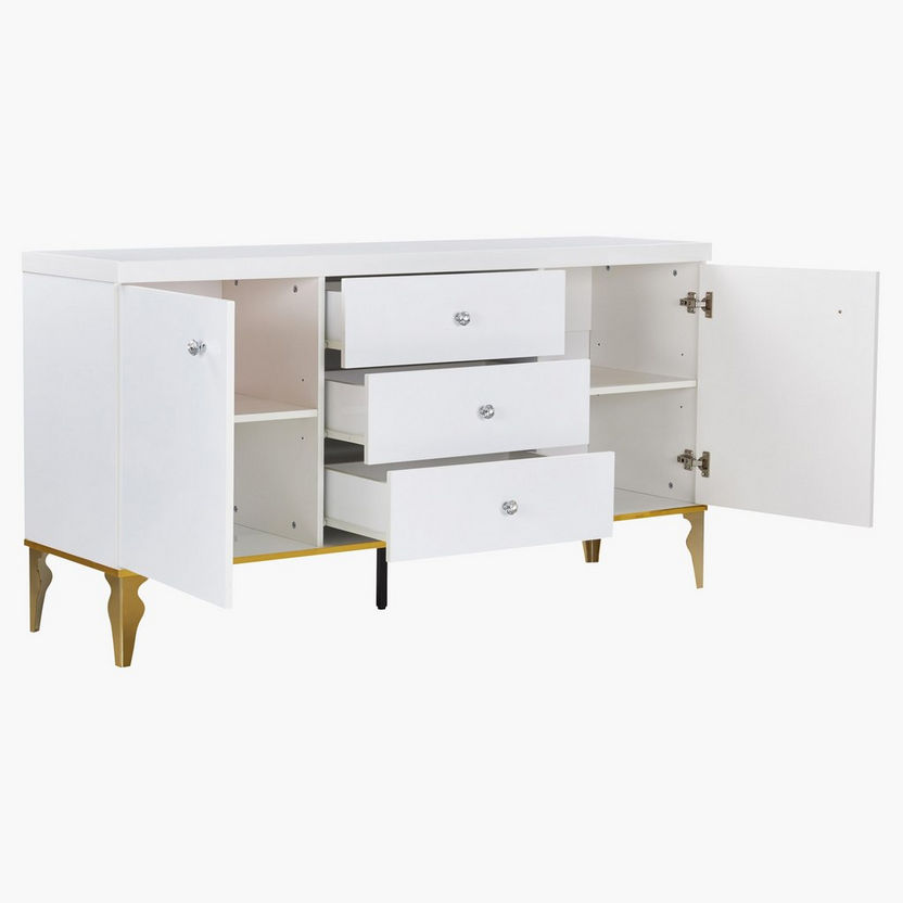 Oro 2-Door Sideboard with 3-Drawers-Buffets and Sideboards-image-2