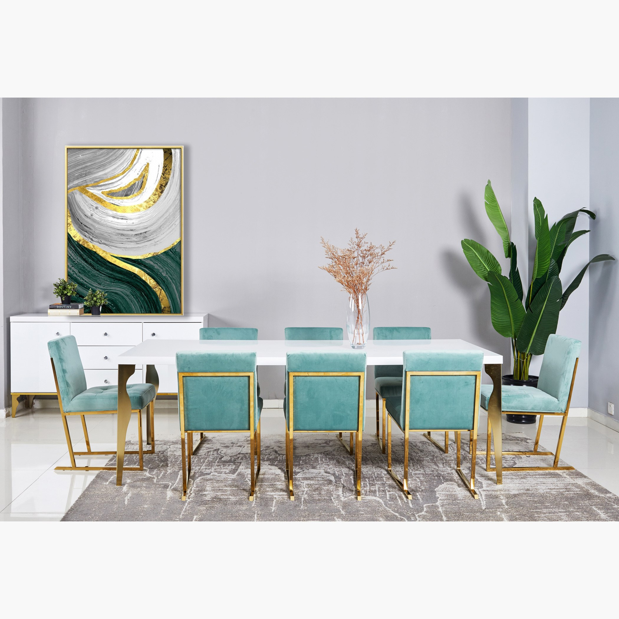 Oro 8-Seater Dining Set-hbxfurniture-diningtablesandsets-diningsets-eightseater-image-1