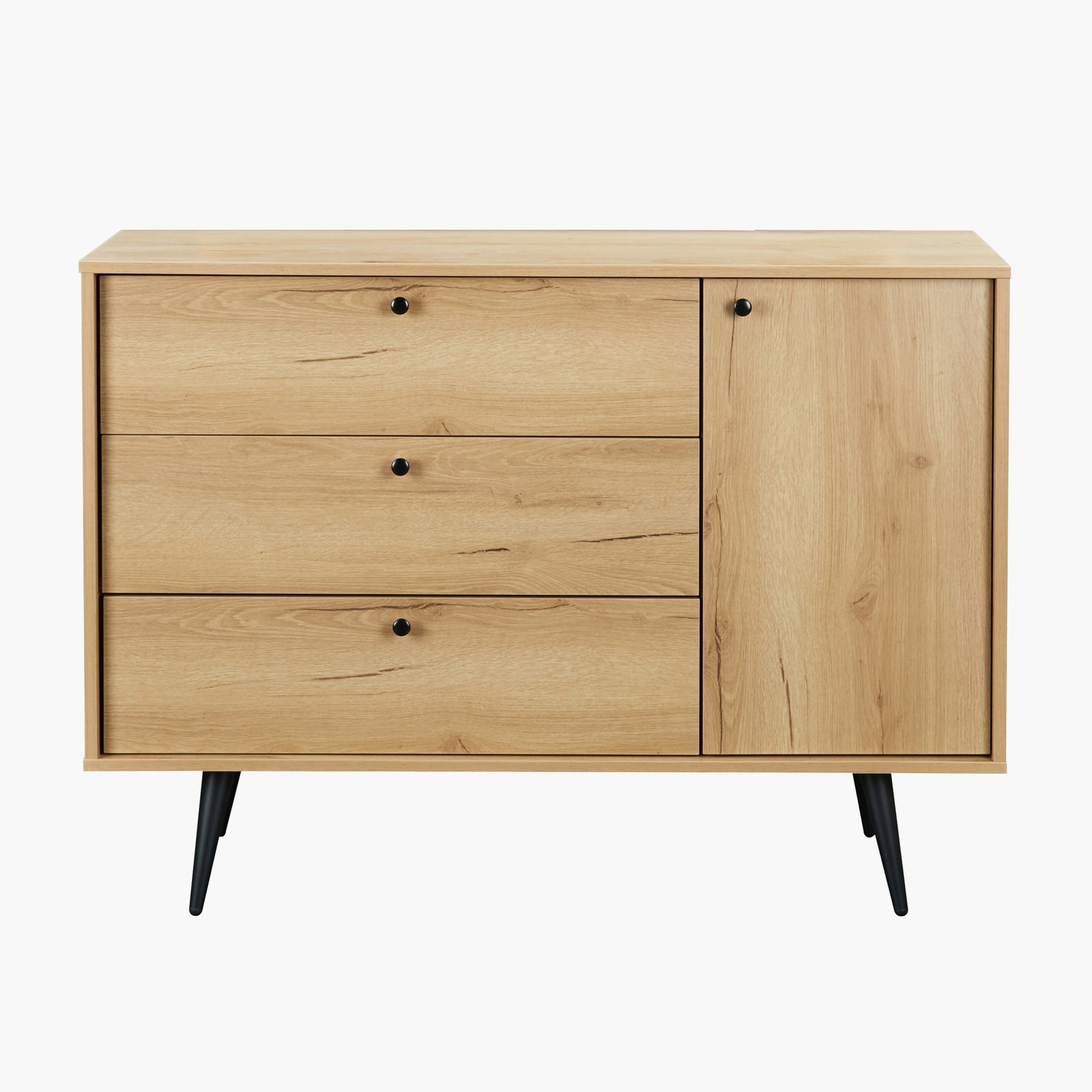 Stockholm 3-Drawer 1-Door Dresser without Mirror-hbxfurniture-bedroom-dressersandmirrors-image-2