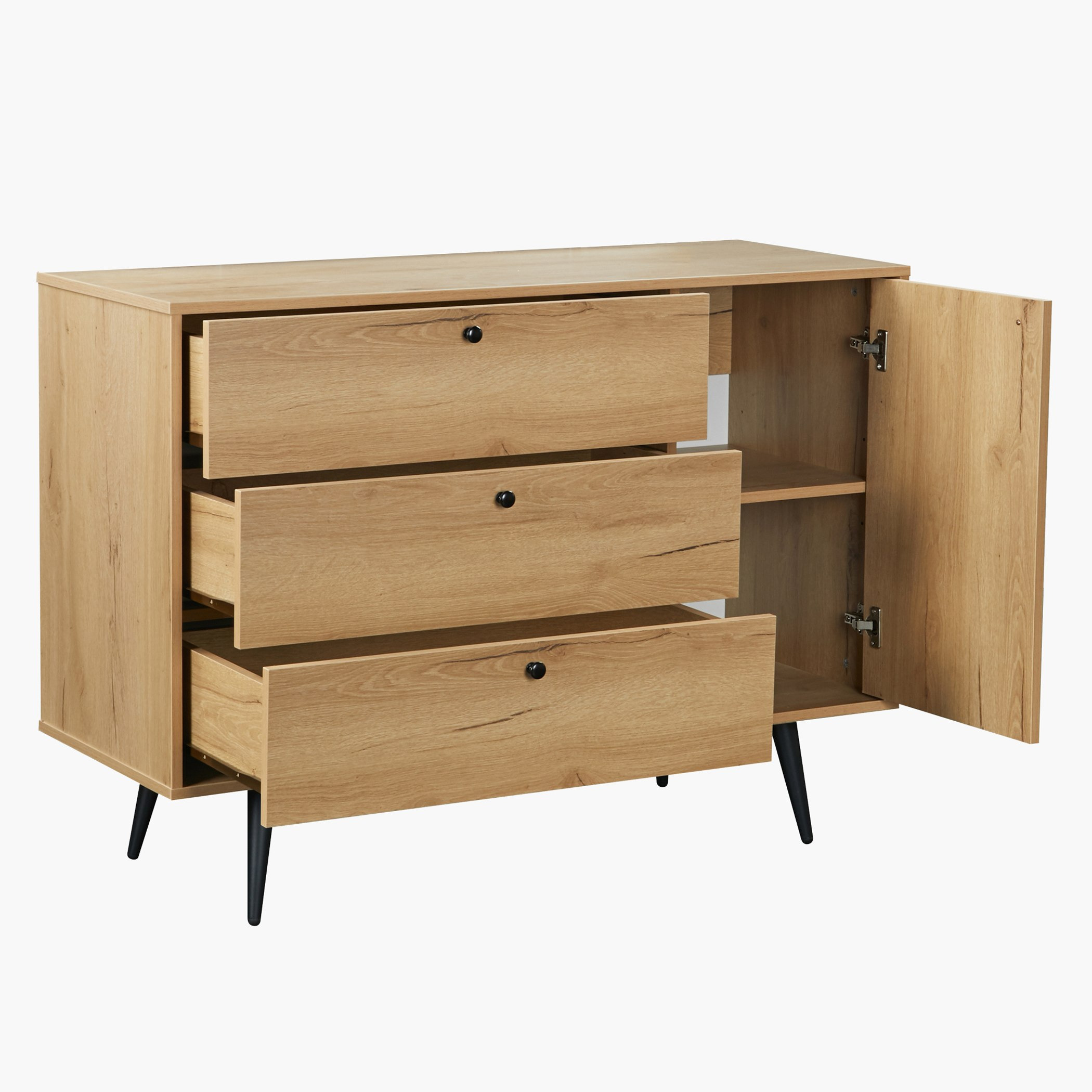 Stockholm 3-Drawer 1-Door Dresser without Mirror-hbxfurniture-bedroom-dressersandmirrors-image-3