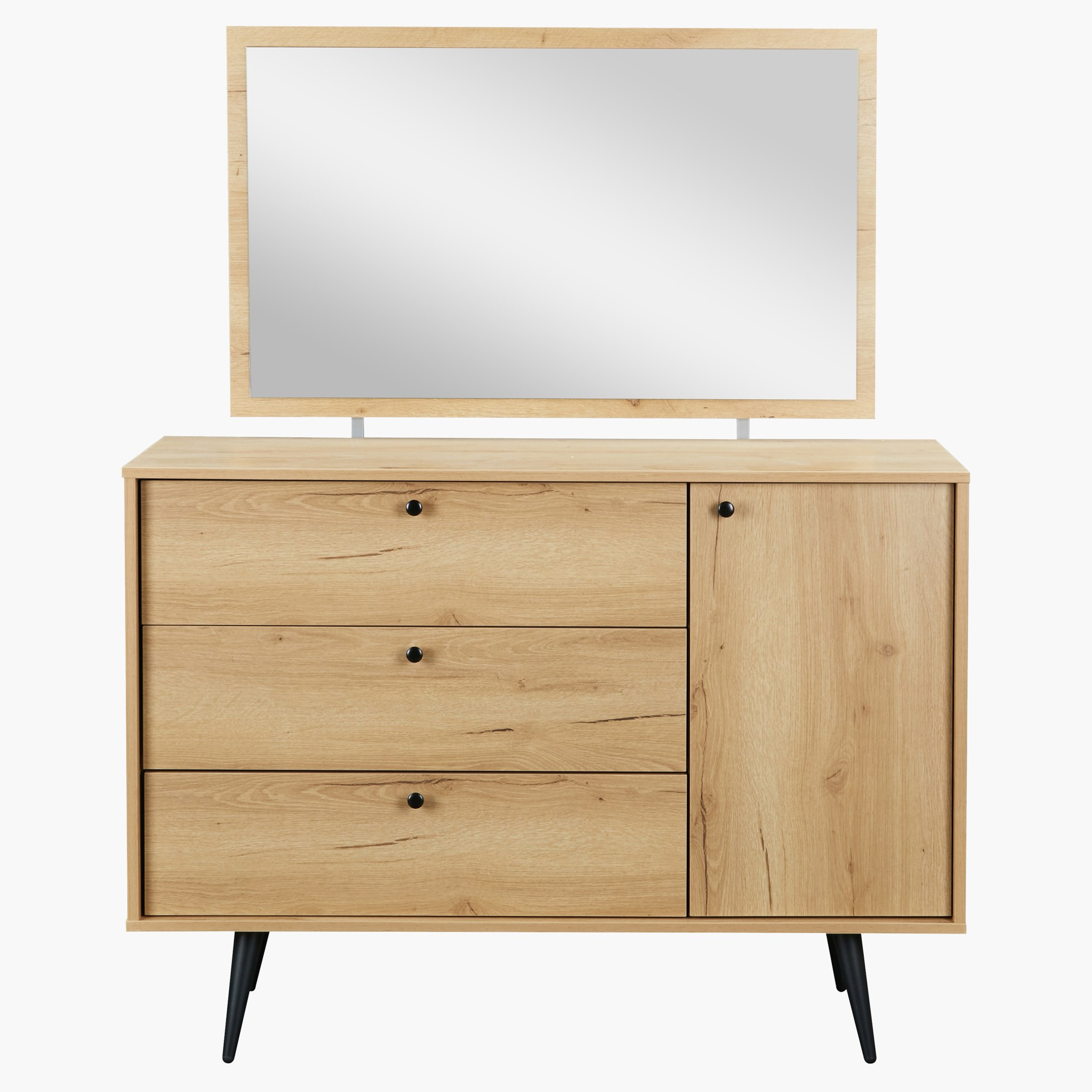 مرآة دون طاولة تزيين 3 أدراج من ستوكهولم-hbxfurniture-bedroom-dressersandmirrors-image-4