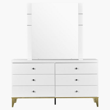 Oro Mirror without 6-Drawer Master Dresser
