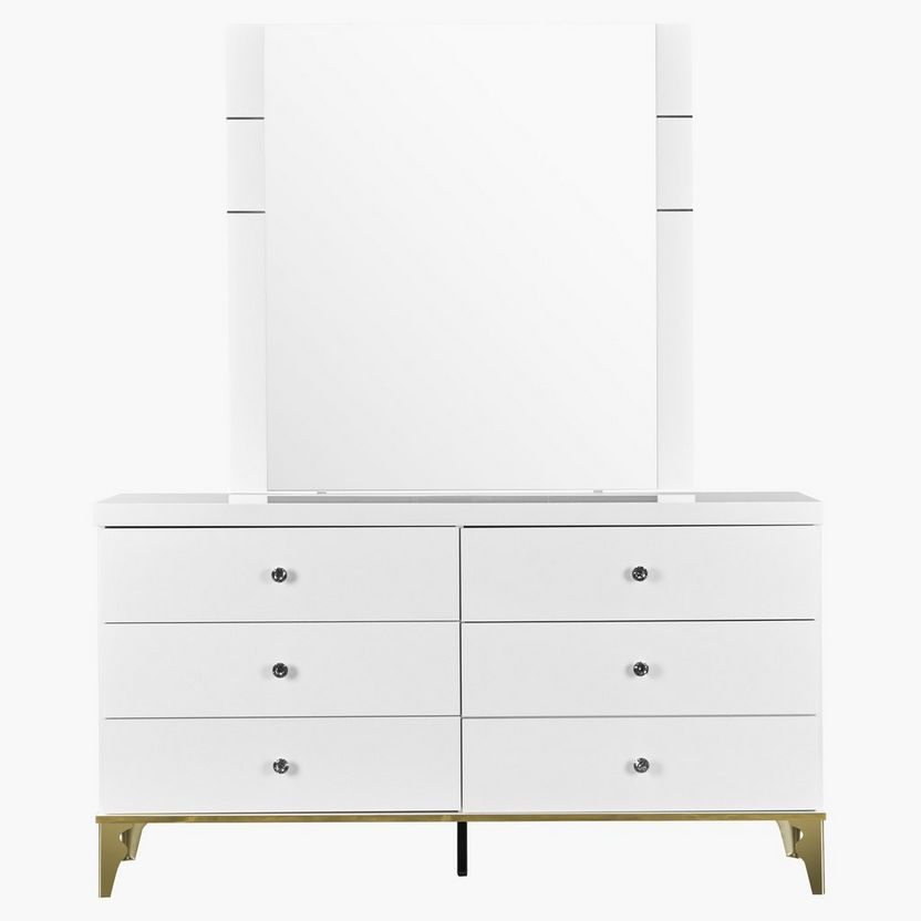 Oro Mirror without 6-Drawer Master Dresser-Dressers and Mirrors-image-3