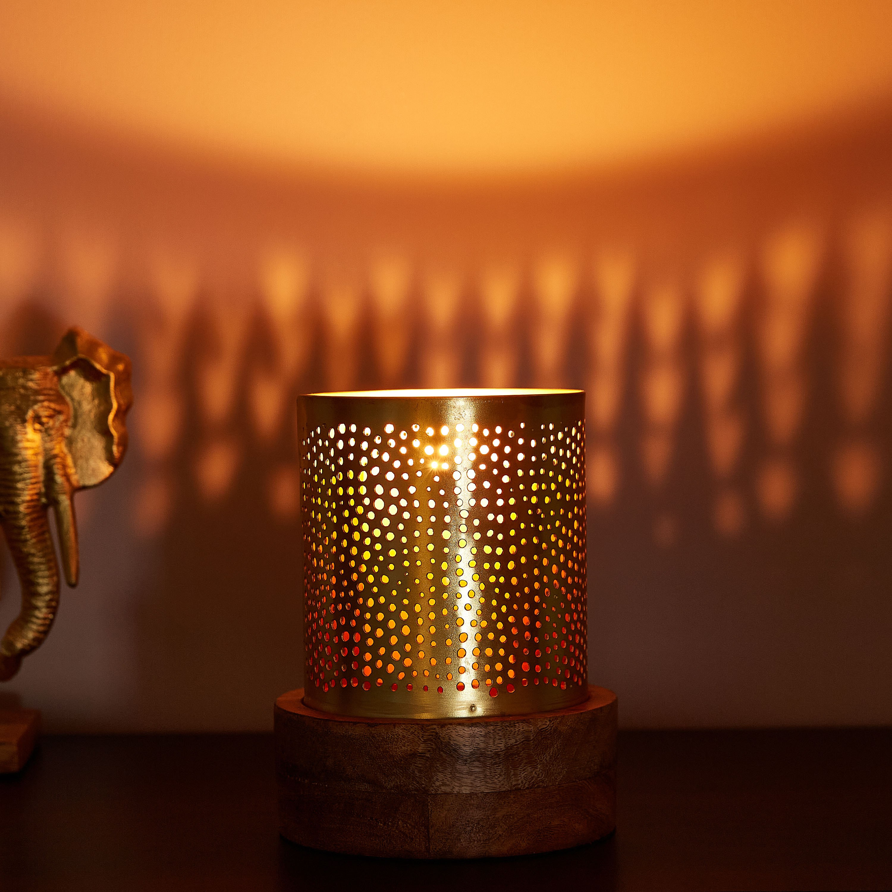 Bisera Candleholder with Perforated Pattern-hbxlivingroom-decorandaccessories-candleholders-image-2