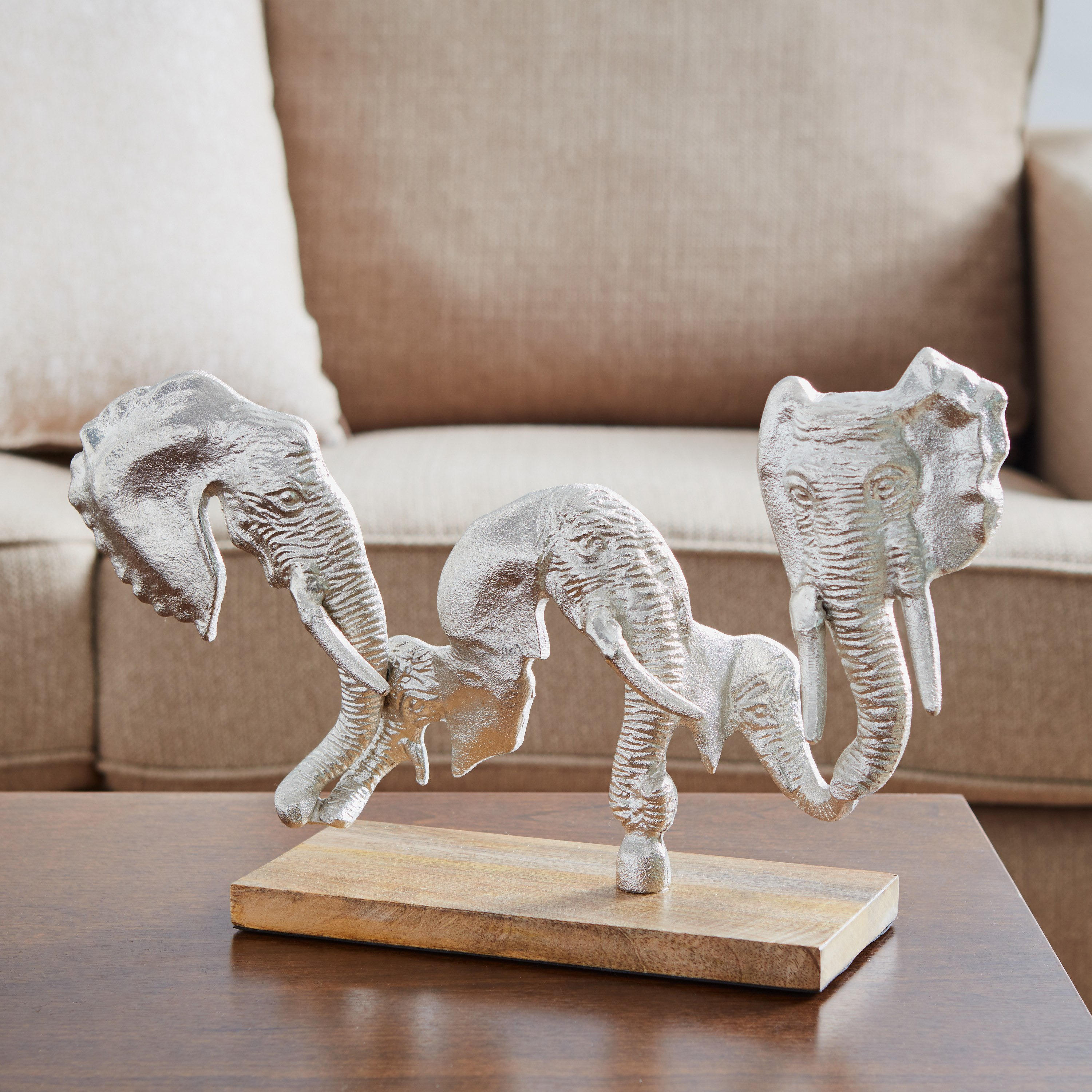 Three Elephant Face Figurine-hbxhomeware-homedecor-figurinesandornaments-image-1