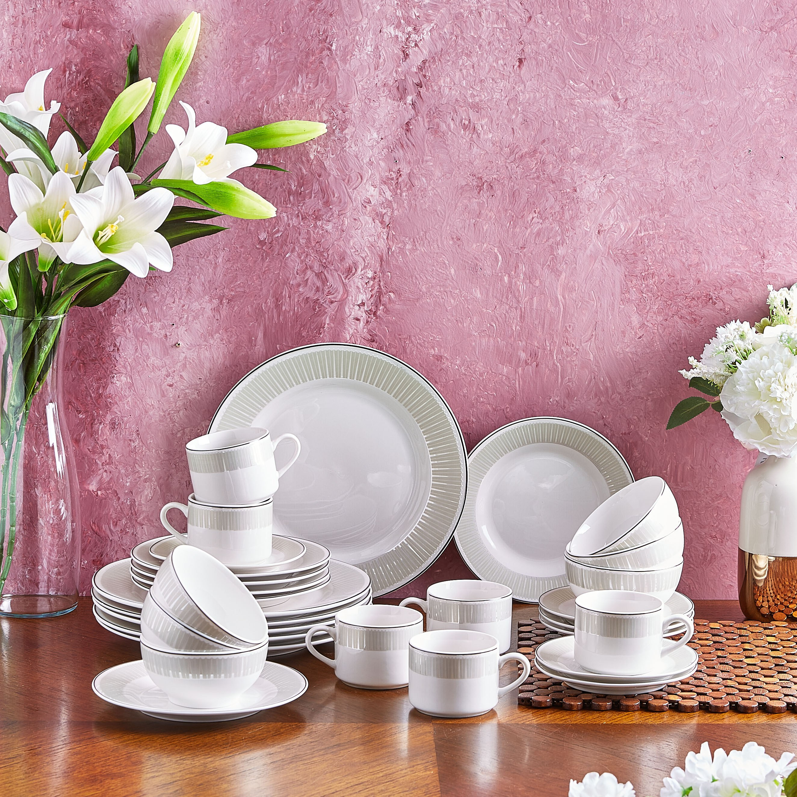 مستلزمات مائدة بطبعات من فيستا- طقم من 30 قطعة-hbxhomeware-hbxkitchen-image-5