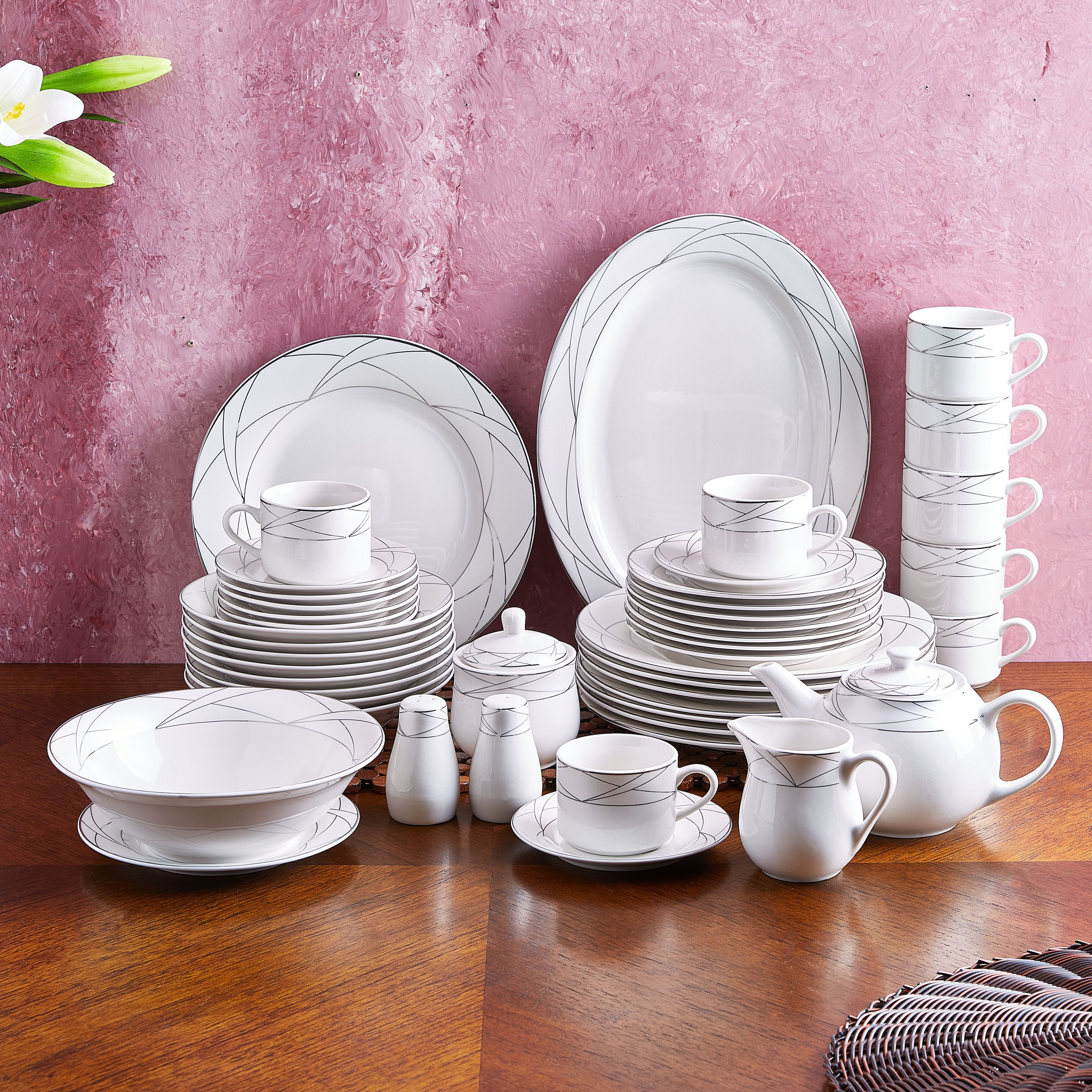 طقم مستلزمات مائدة من سويرل - 49 قطعة-hbxhomeware-hbxkitchen-image-1