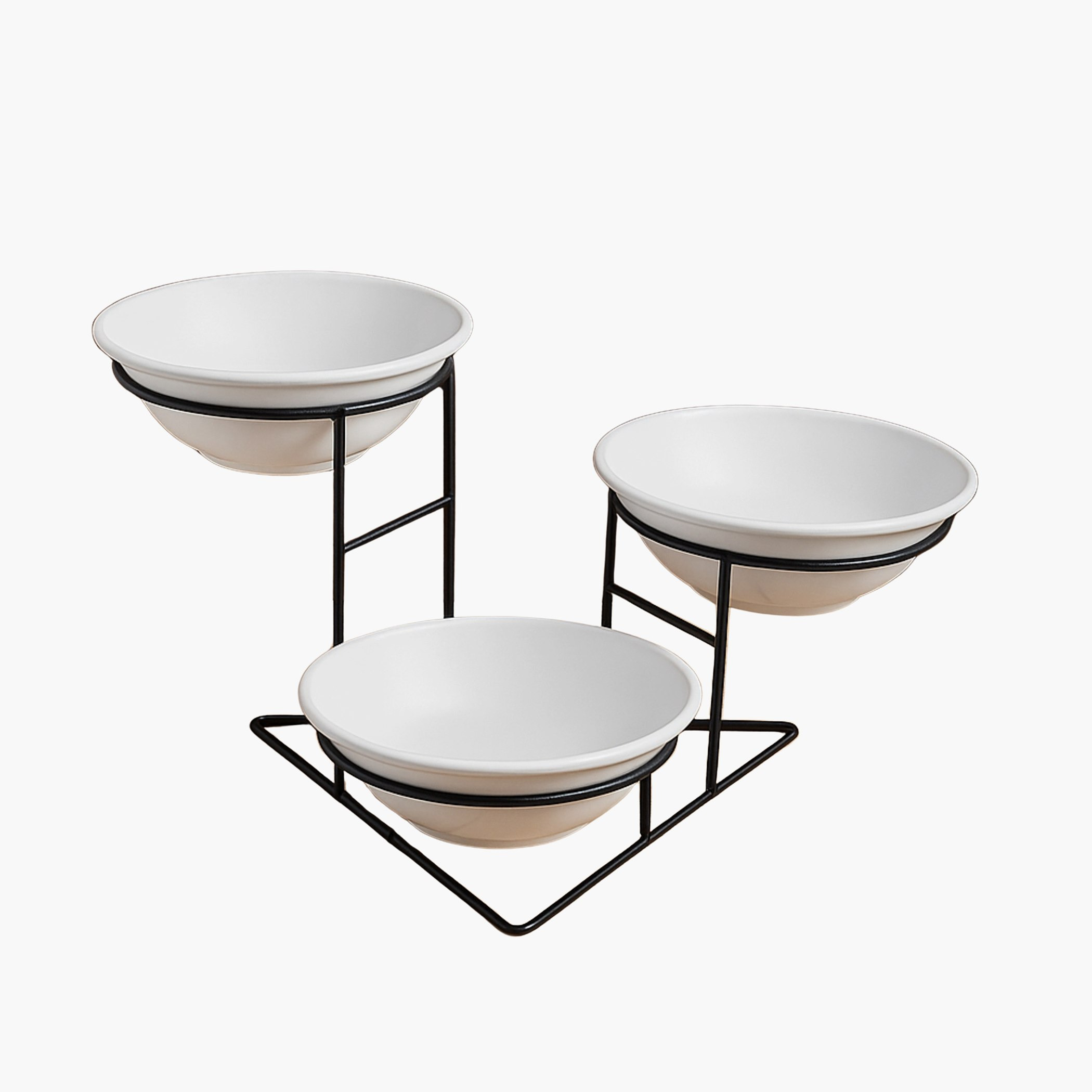 طقم أوعية بـ3 طوابق من نوفا - 20x20x6 سم-hbxdecorandfurnishings-tabletop-serveware-image-5