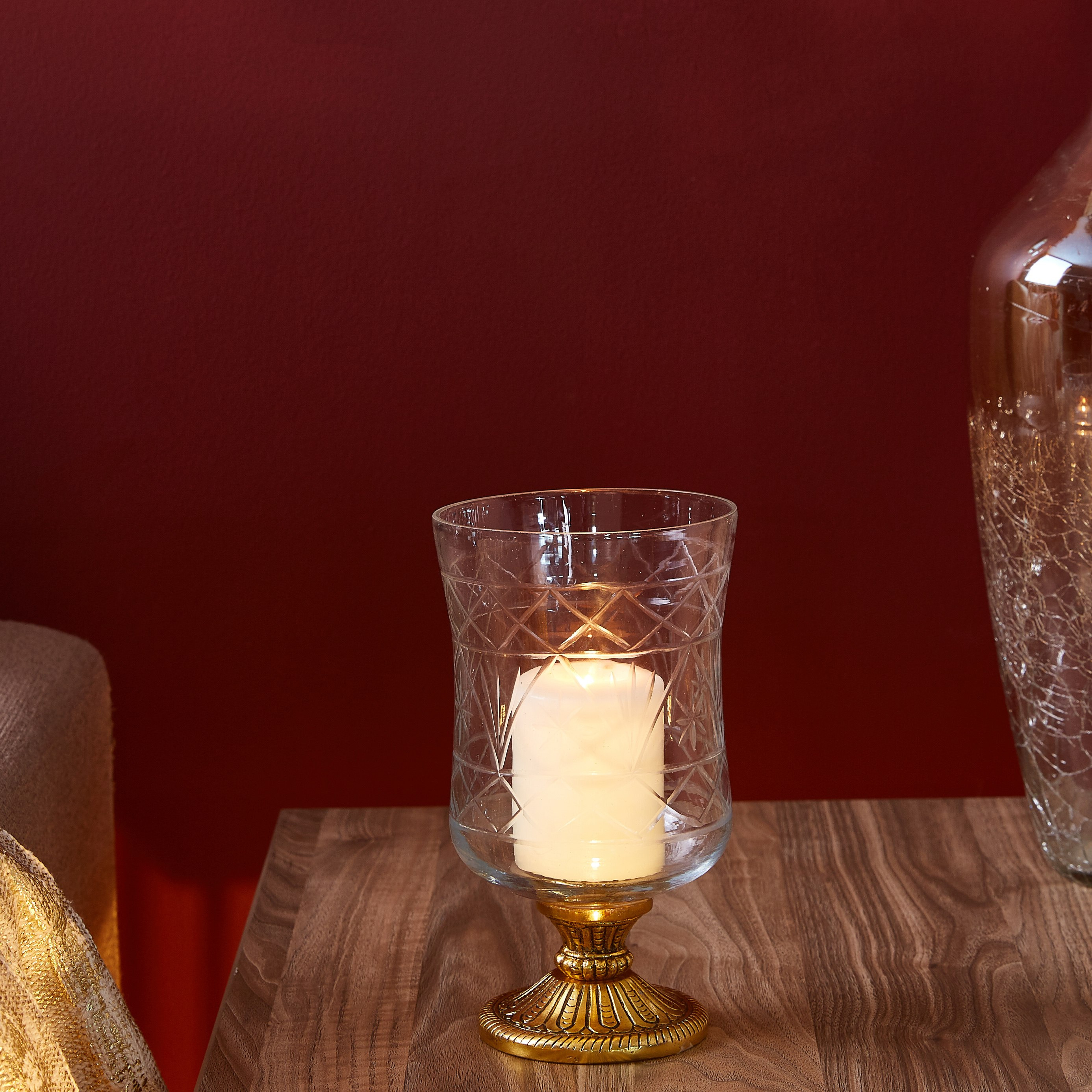 حامل شموع زجاجي من أوسلو-hbxlivingroom-decorandaccessories-candleholders-image-1