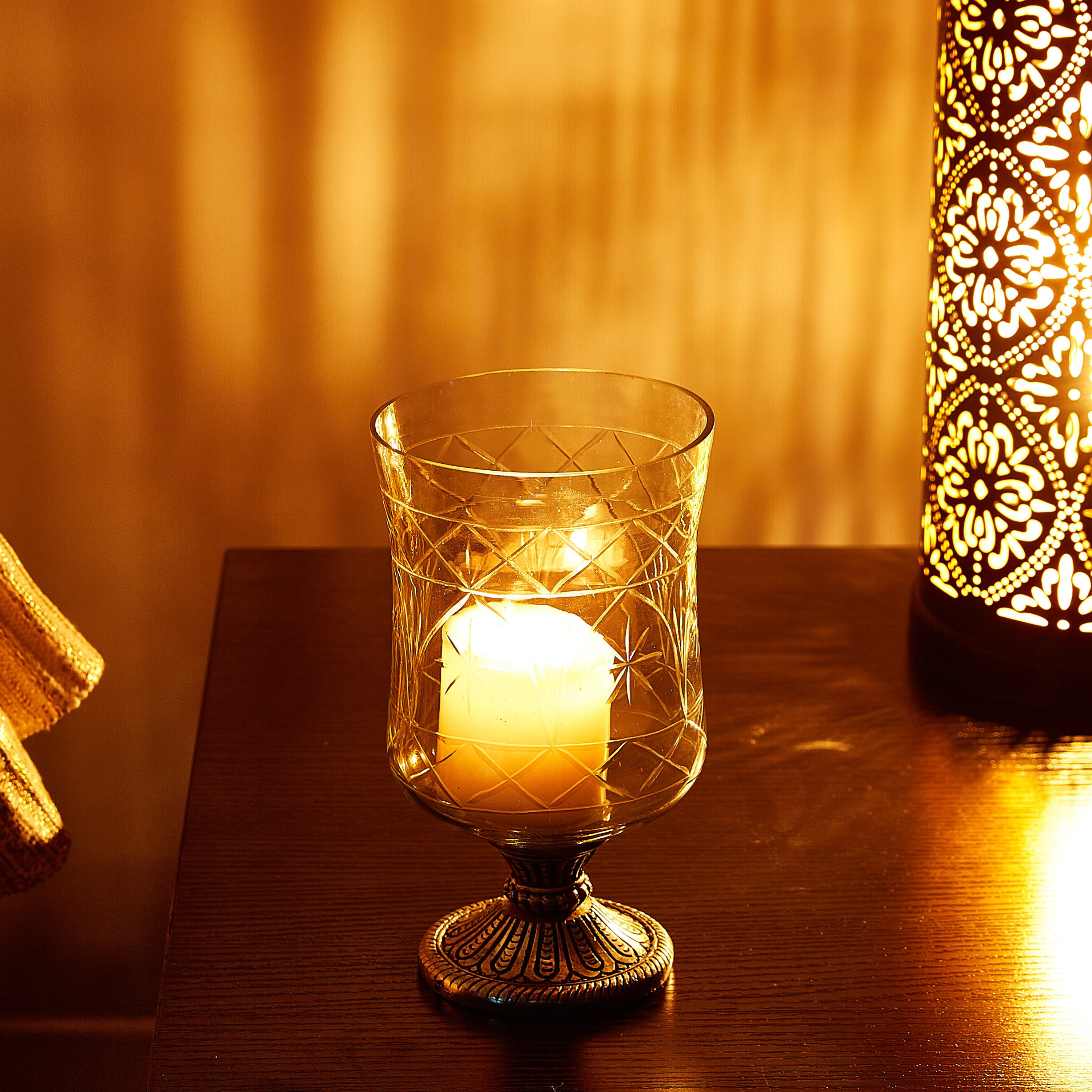 Oslo Geometric Patterned Candle Holder-hbxlivingroom-decorandaccessories-candleholders-image-3