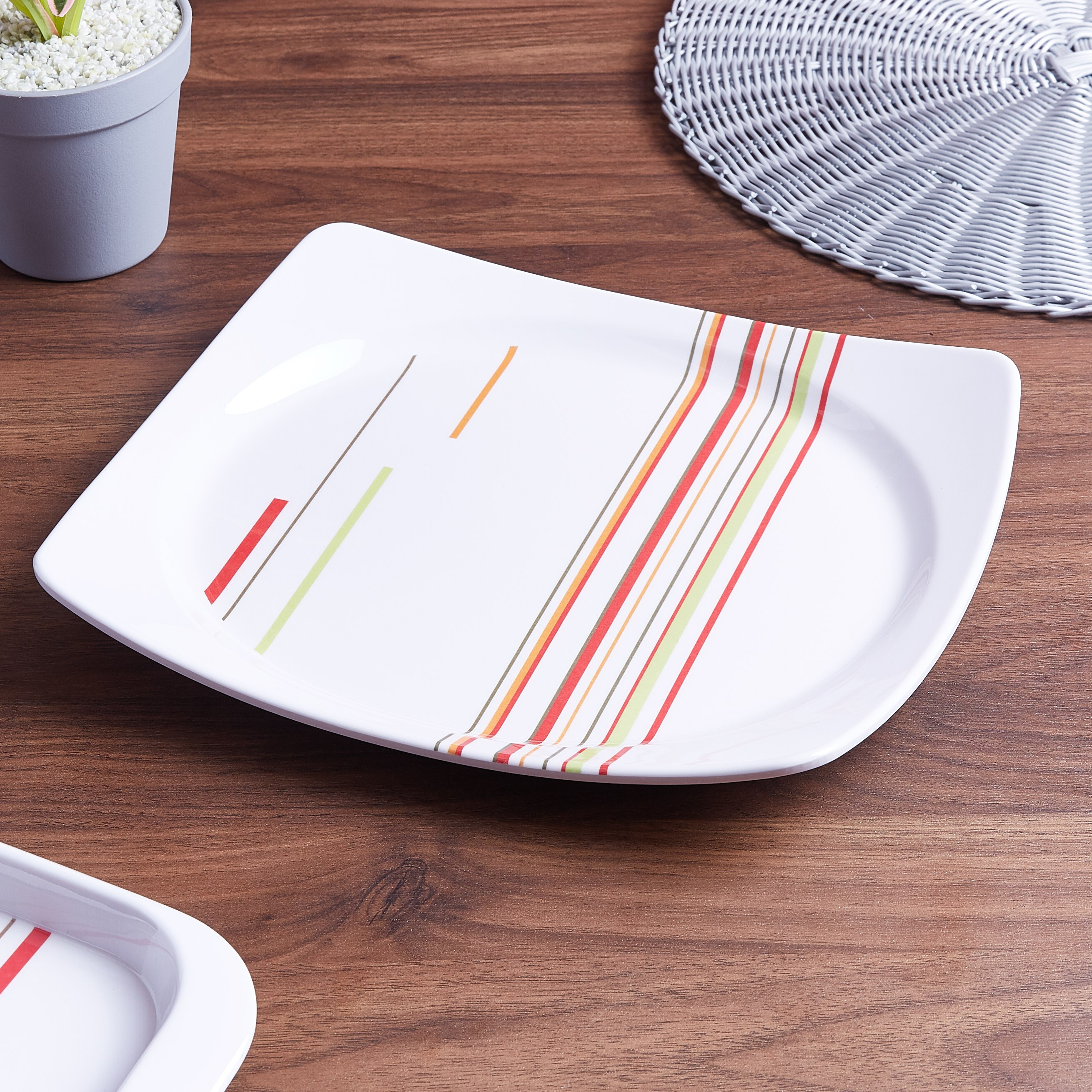 Candy Print Rectangular Serving Plate - 30 cm-hbxdecorandfurnishings-tabletop-crockery-image-1