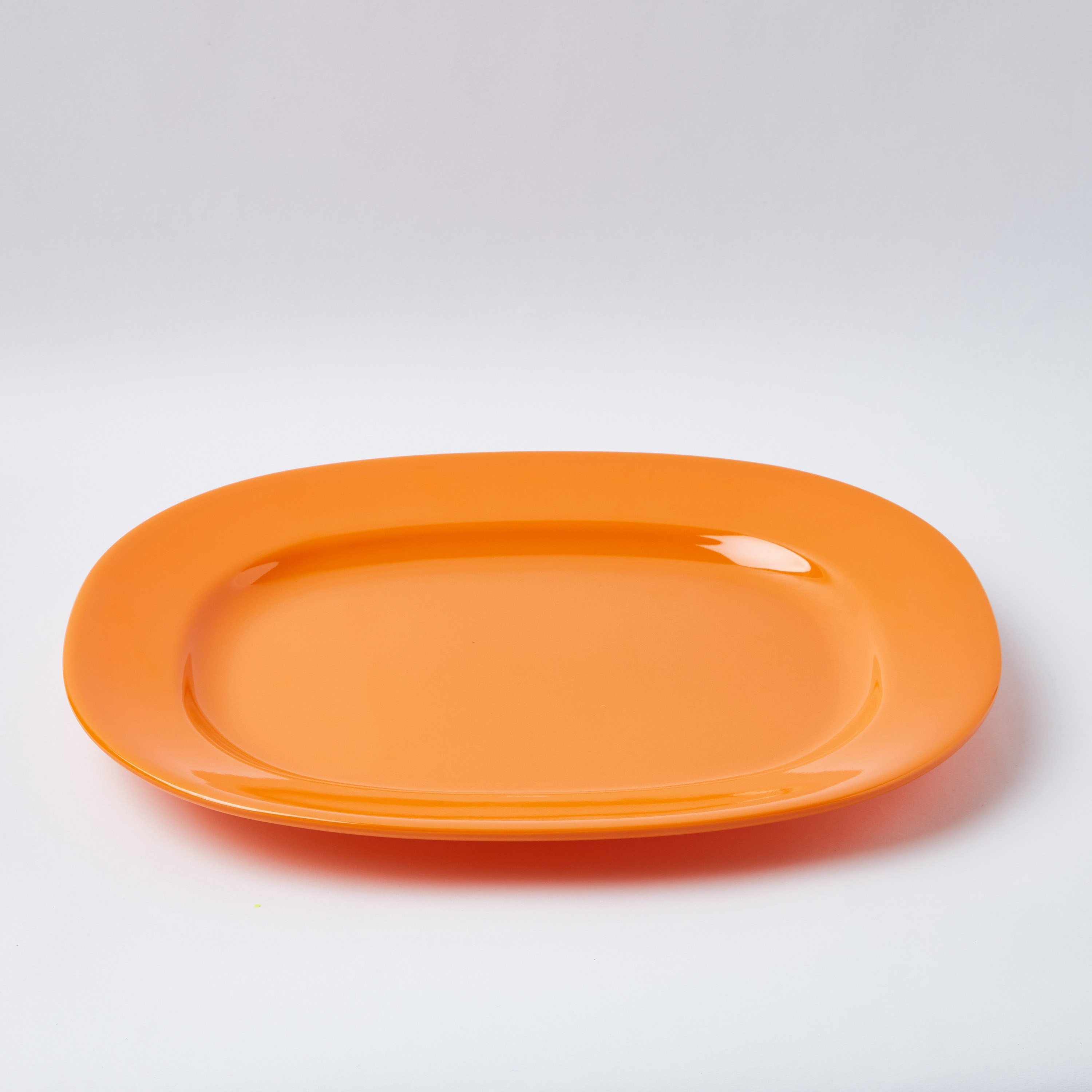 Bright Orange Rectangular Plate - 28x35 cm-hbxdecorandfurnishings-tabletop-crockery-image-4