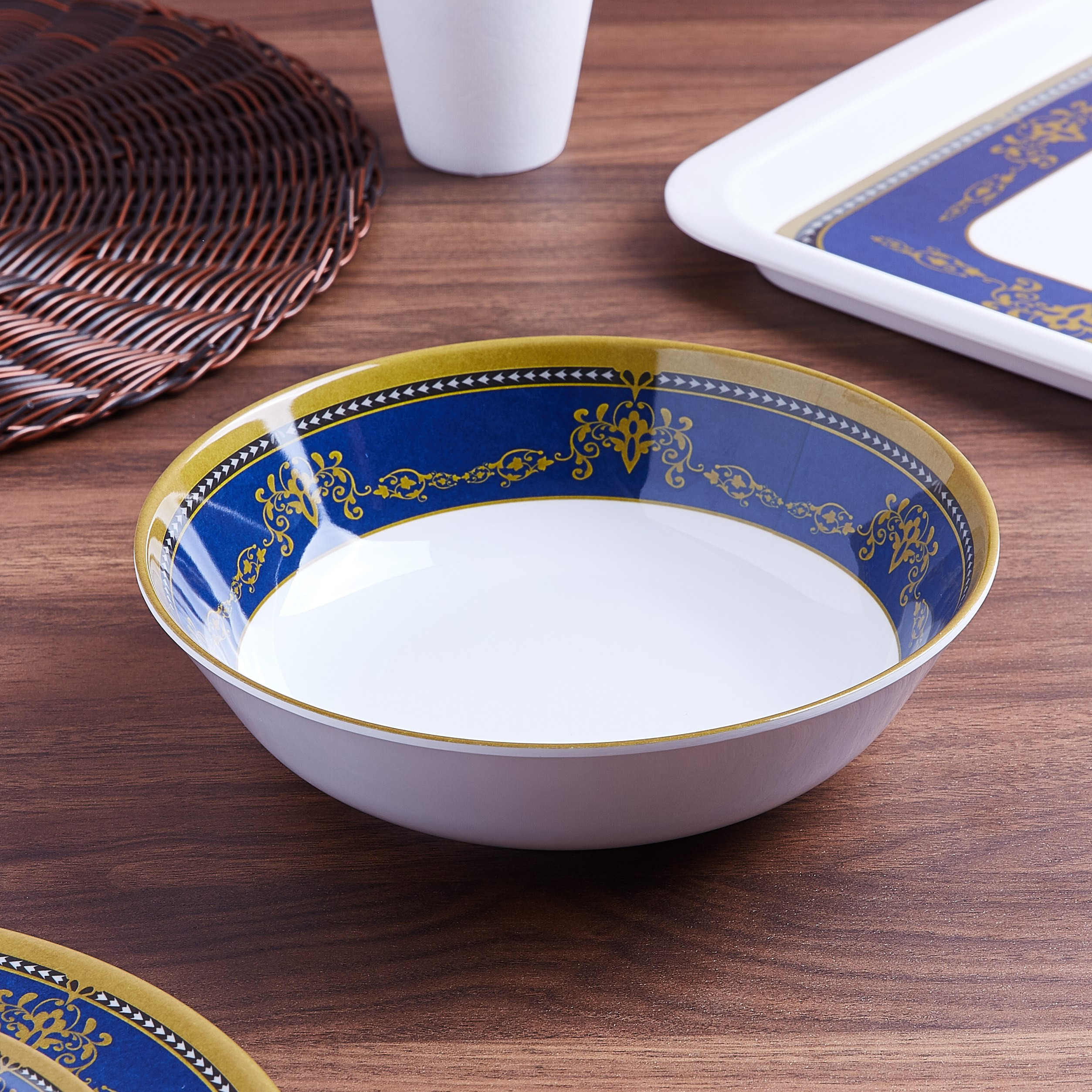 وعاء سلطة بطبعات من جراند- 22 سم-hbxdecorandfurnishings-tabletop-serveware-image-1