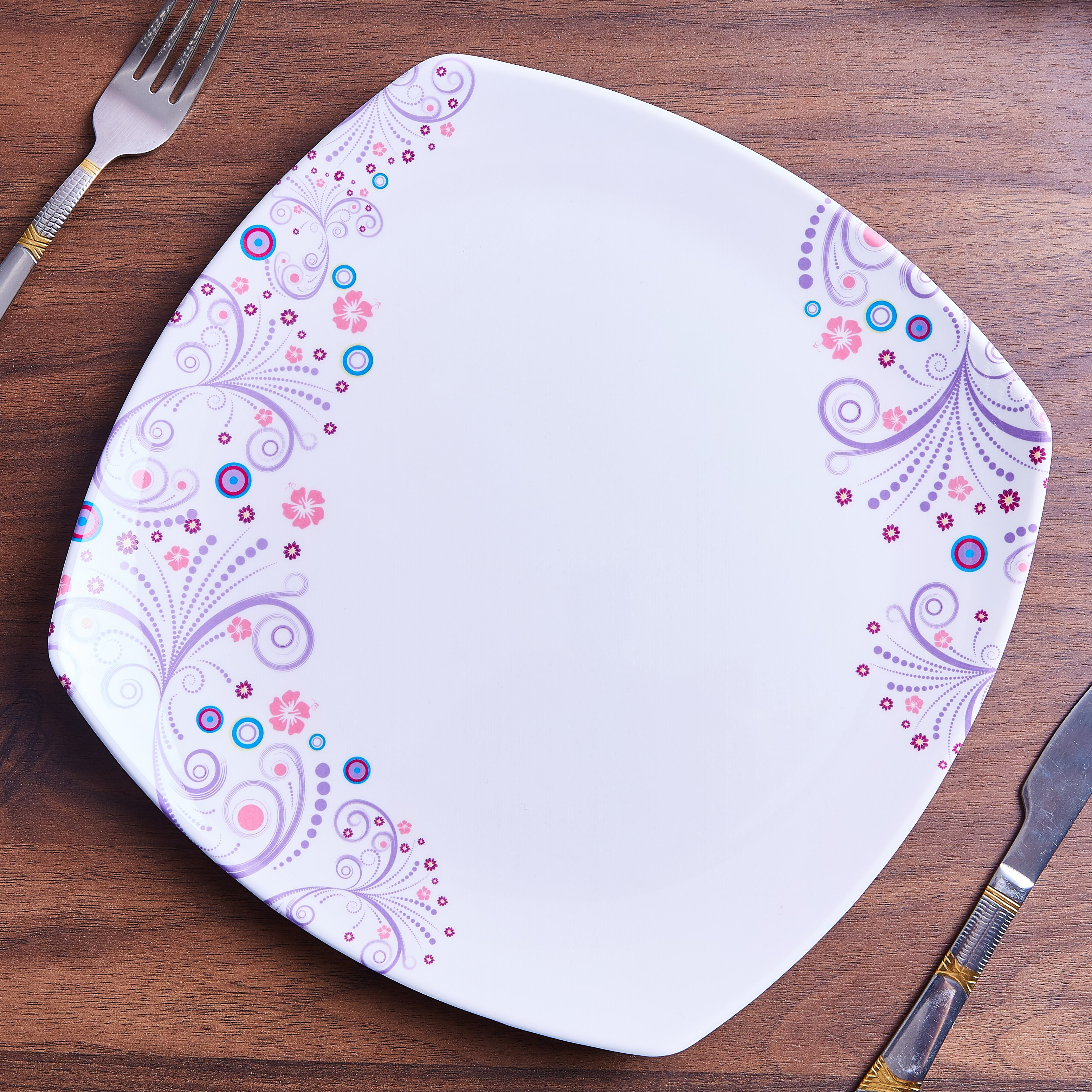 صحن مربّع بطبعات ميموزا - 27 سم-hbxhomeware-hbxkitchen-image-2