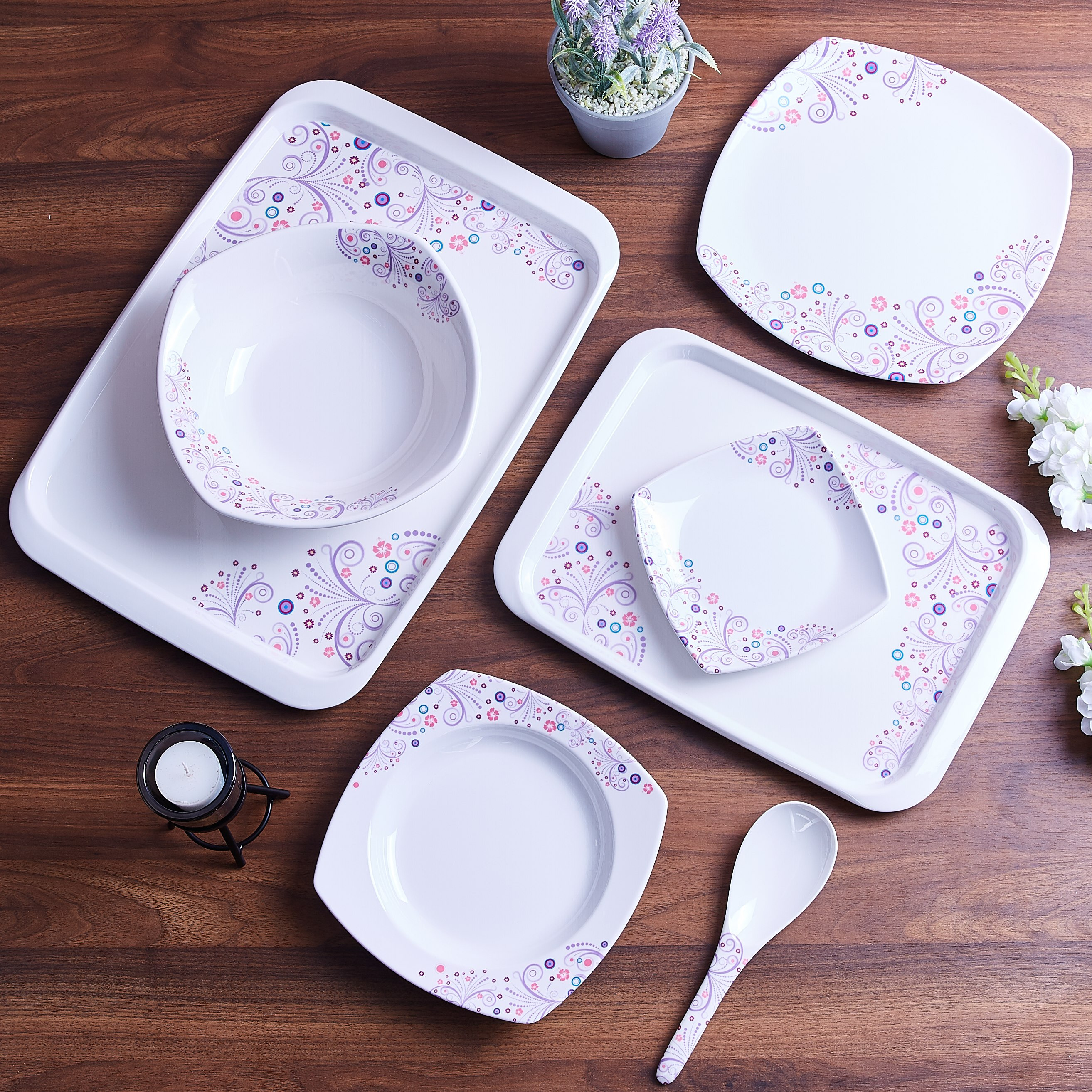 صحن سلطة  مربع الشكل من ميموزا - 23 سم-hbxdecorandfurnishings-tabletop-serveware-image-3