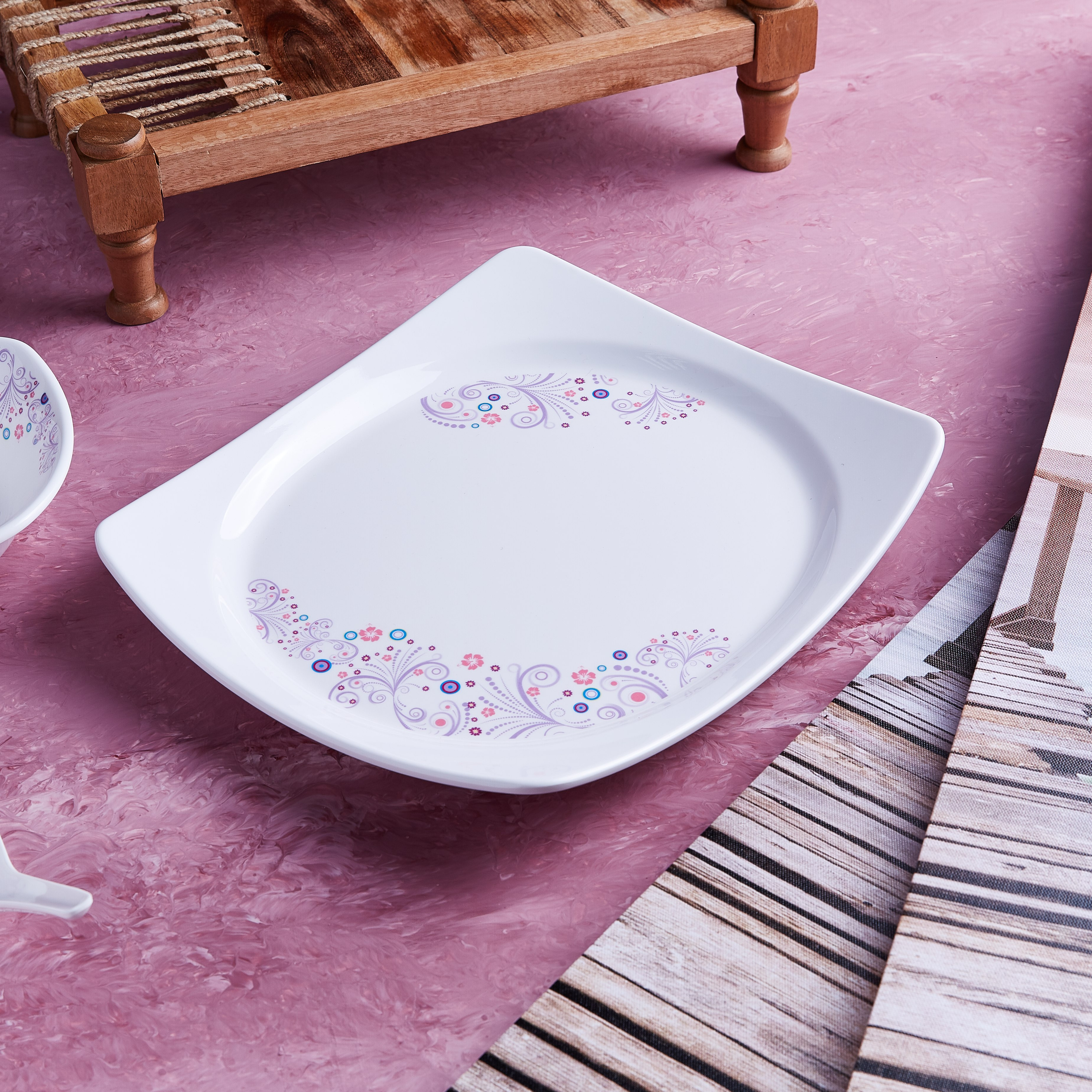 Mimosa Rectangular Serving Platter - 30 cm-hbxdecorandfurnishings-tabletop-crockery-image-1
