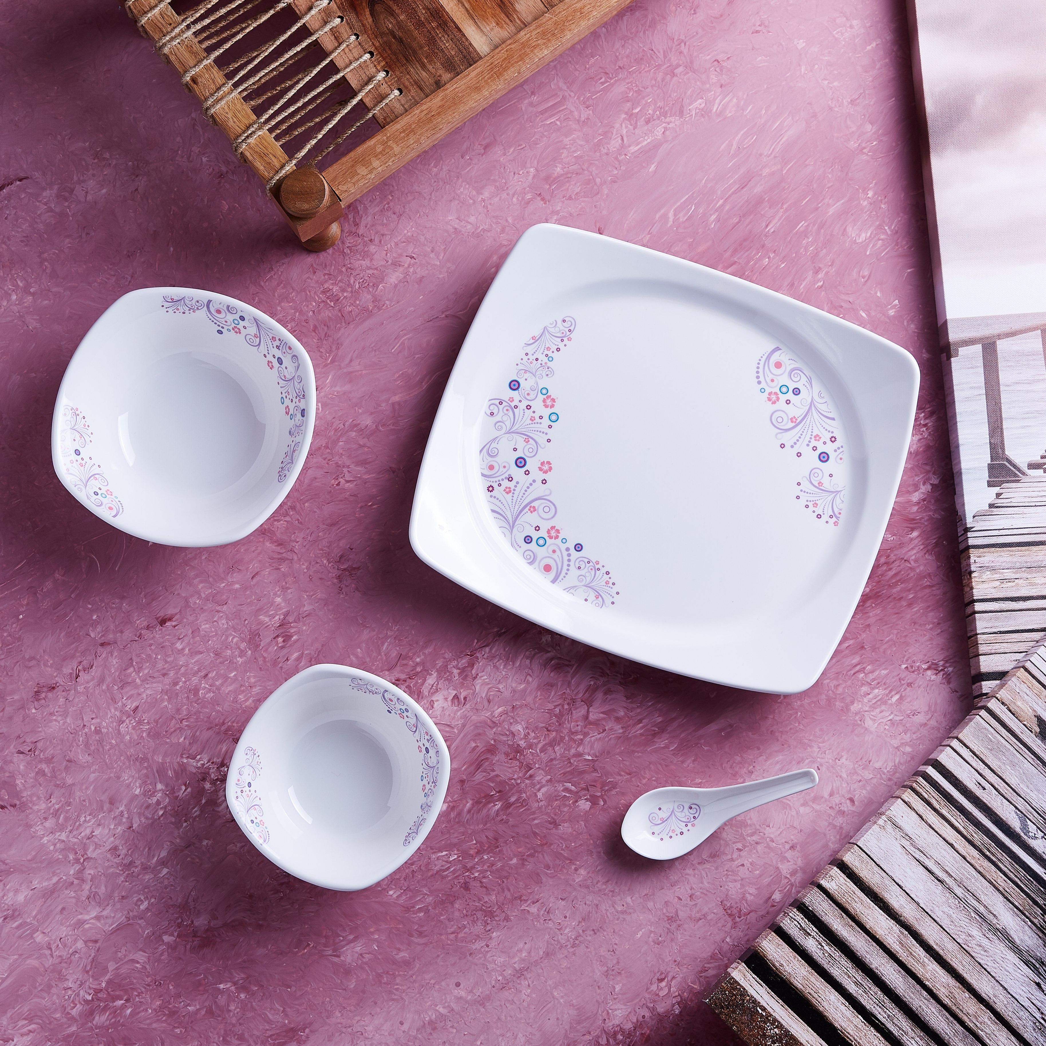 Mimosa Rectangular Serving Platter - 30 cm-hbxdecorandfurnishings-tabletop-crockery-image-4