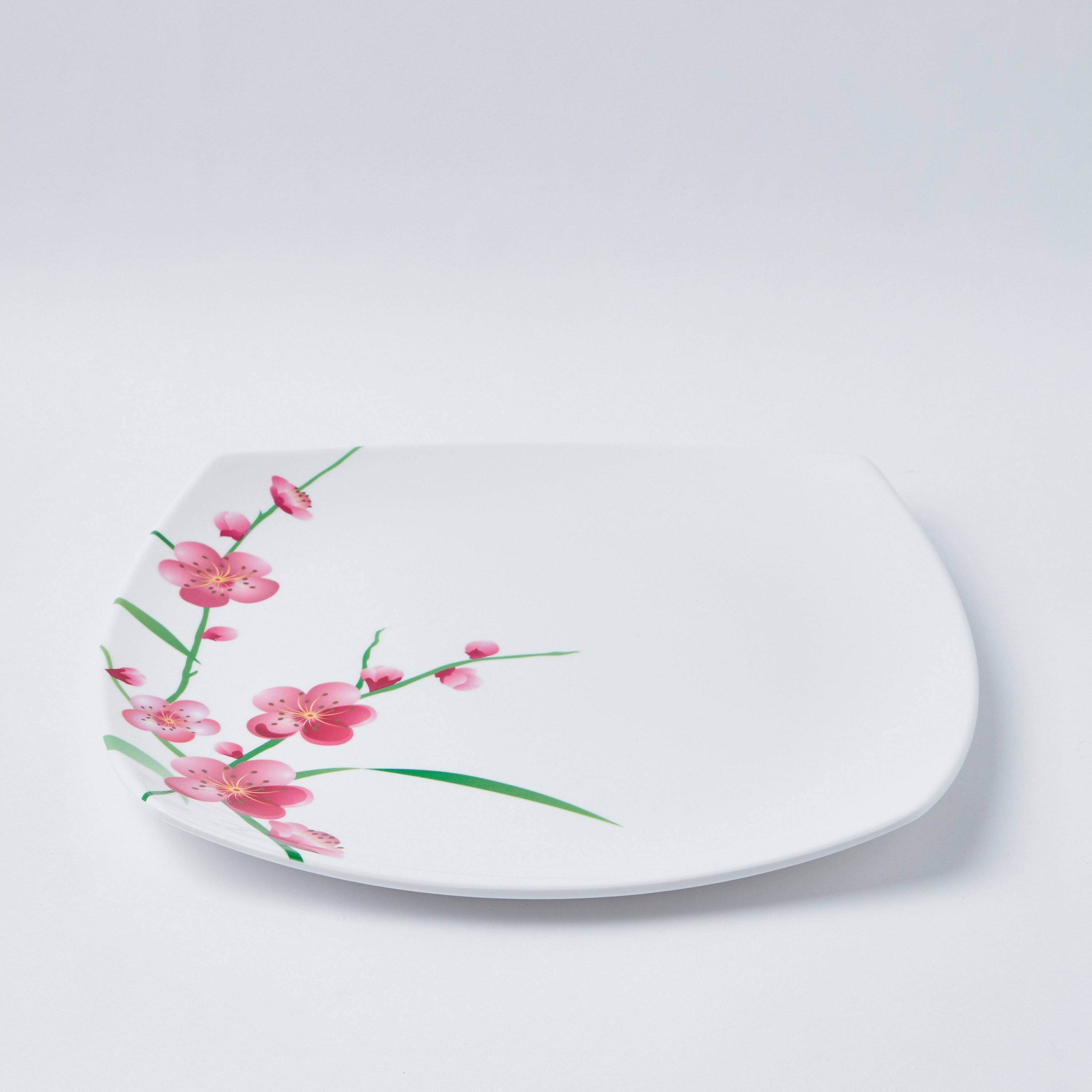 صحن مربّع بطبعات أزهار الربيع - 27 سم-hbxdecorandfurnishings-tabletop-crockery-image-4