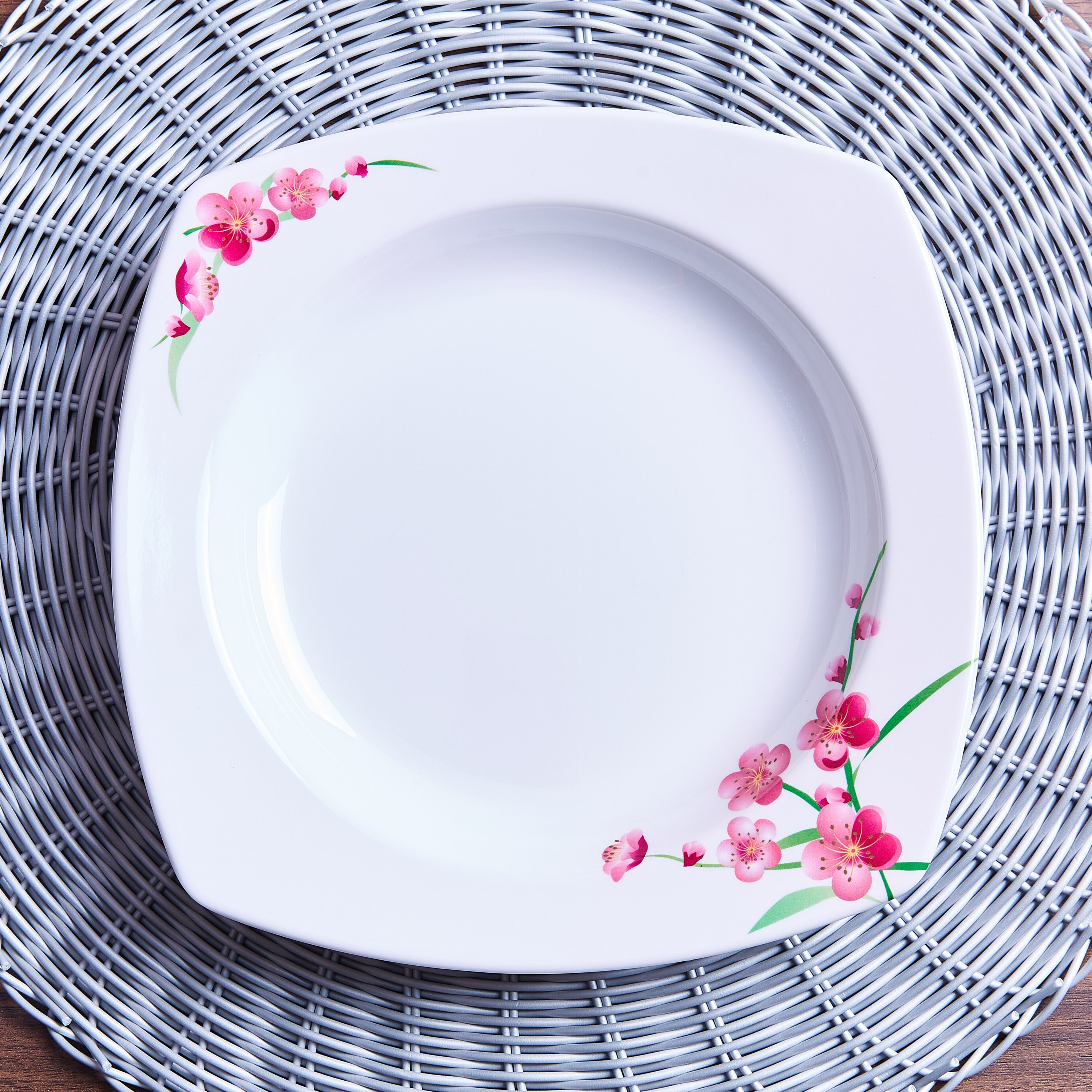 صحن حساء مربع الشكل سبرينج بلسم - 20 سم-hbxdecorandfurnishings-tabletop-crockery-image-2