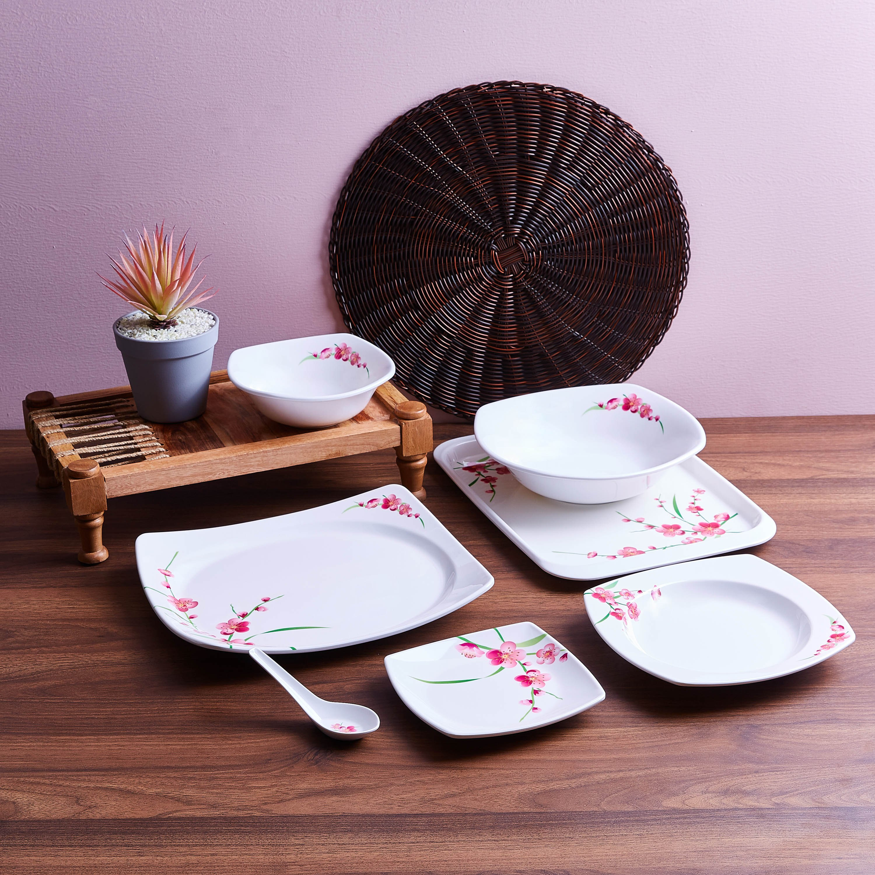 صحن حساء مربع الشكل سبرينج بلسم - 20 سم-hbxdecorandfurnishings-tabletop-crockery-image-3