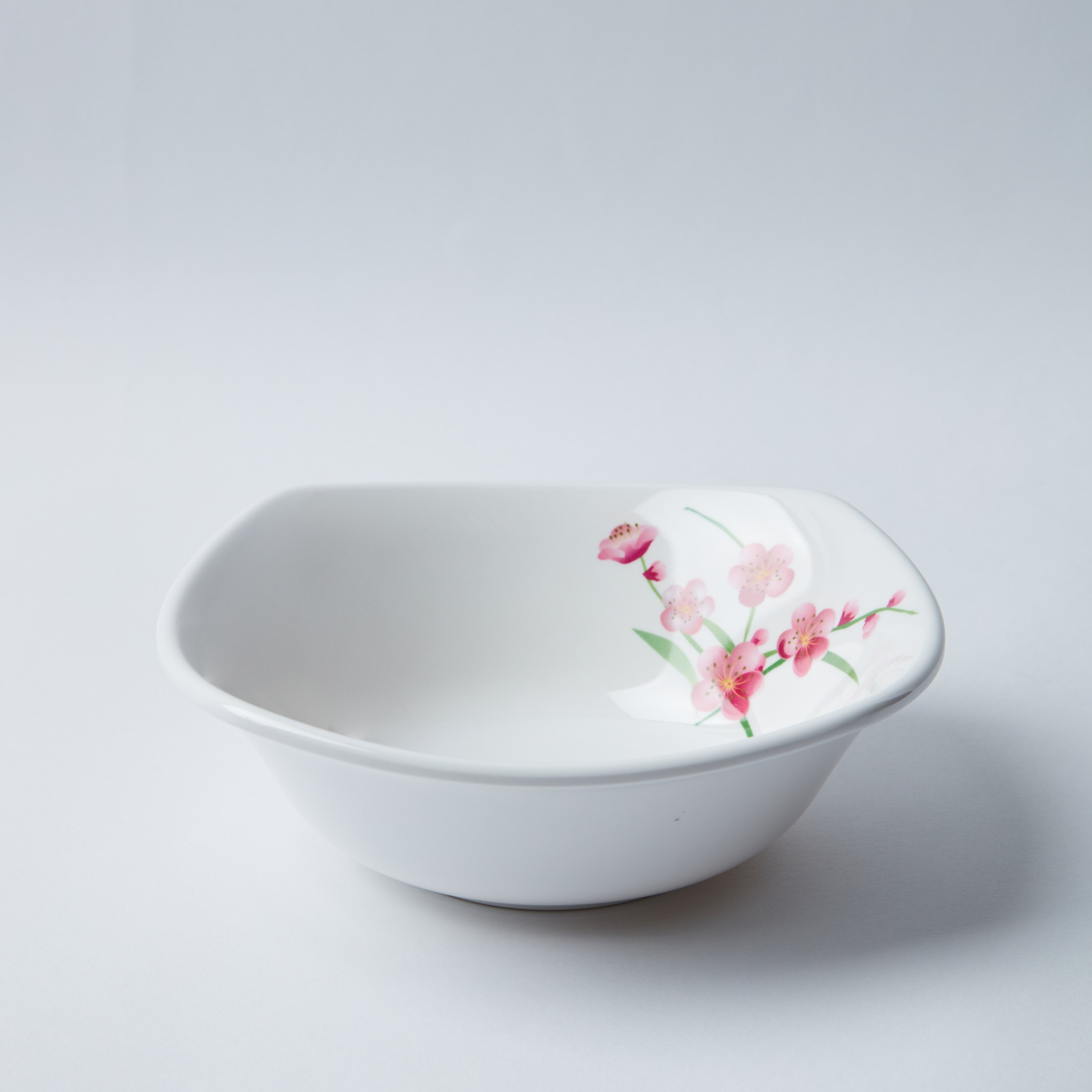 وعاء مربّع بطبعات زهرة الربيع - 18 سم-hbxdecorandfurnishings-tabletop-serveware-image-4