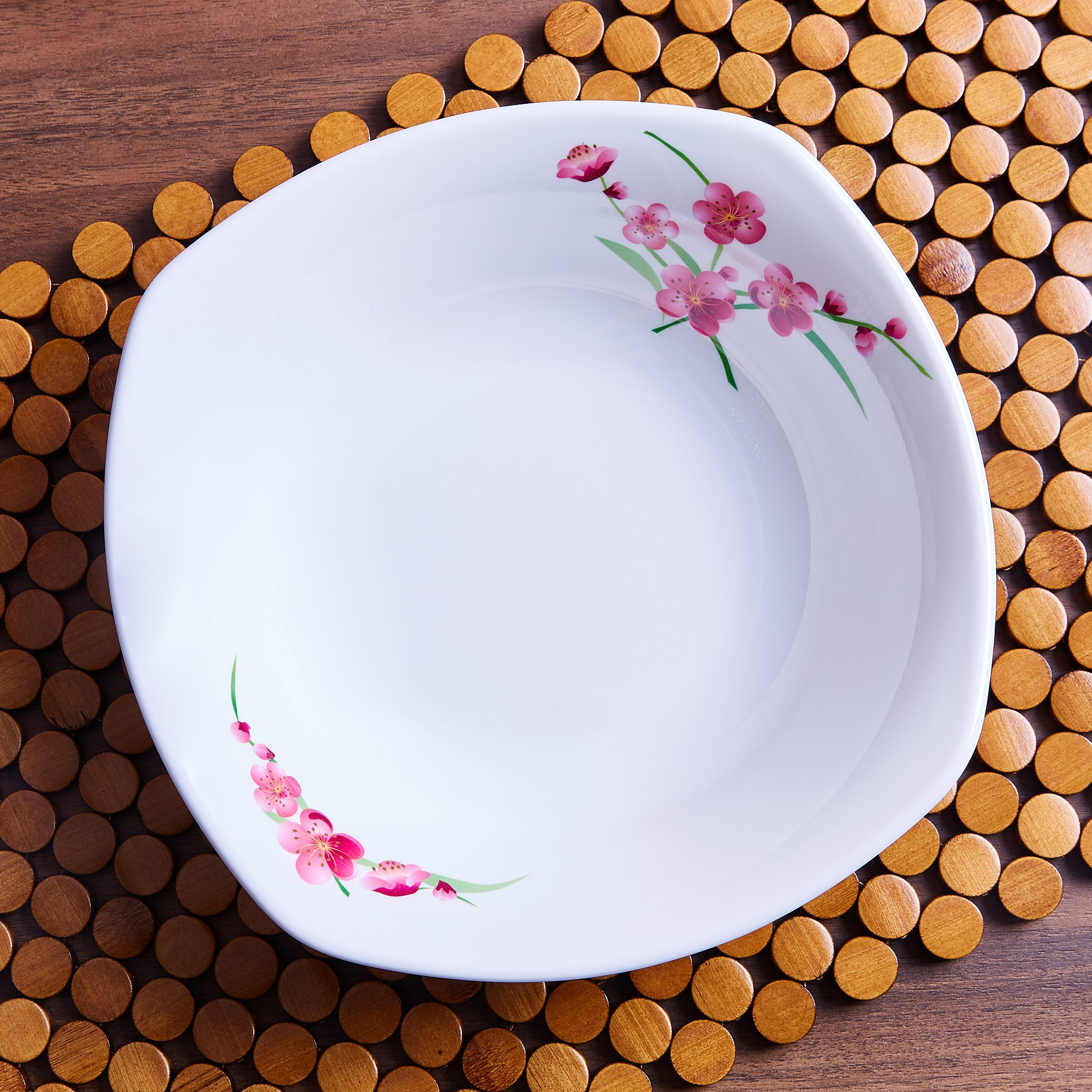 وعاء سلطة مربع الشكل سبرينج بلسم - 23 سم-hbxdecorandfurnishings-tabletop-serveware-image-1