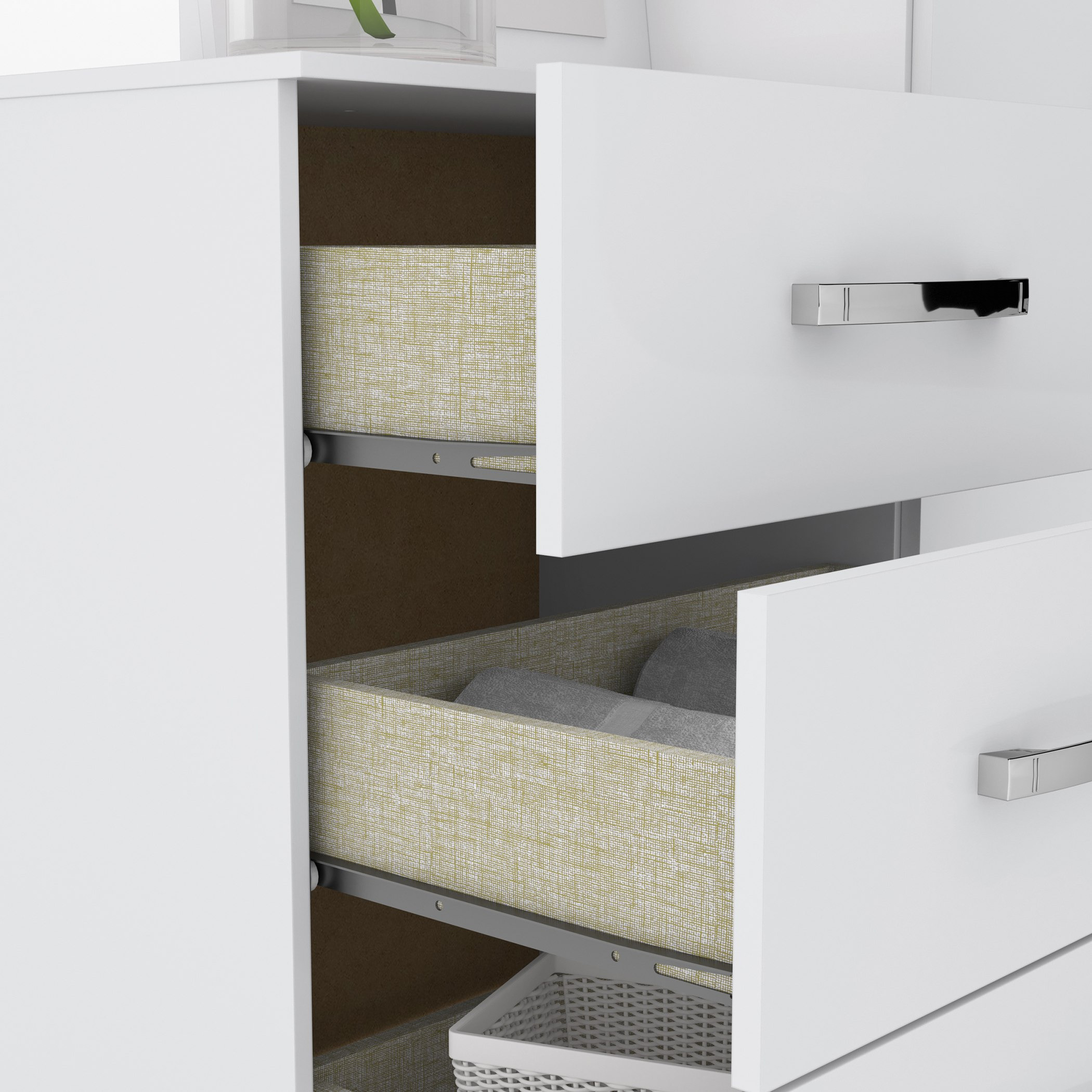 طاولة تزيين 3 أدراج ببابين ومرآة - لوندرينا من موڤو -hbxfurniture-bedroom-dressersandmirrors-image-6