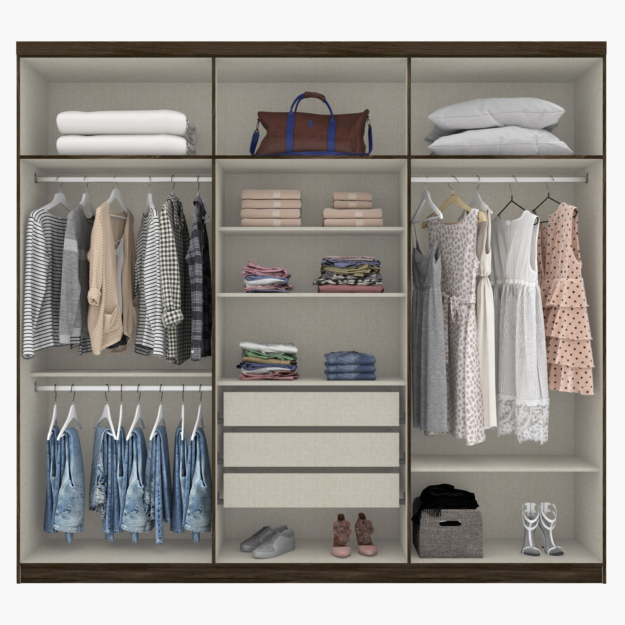 خزانة ملابس 6 أبواب - ريو من موڤو -hbxfurniture-wardrobes-image-6