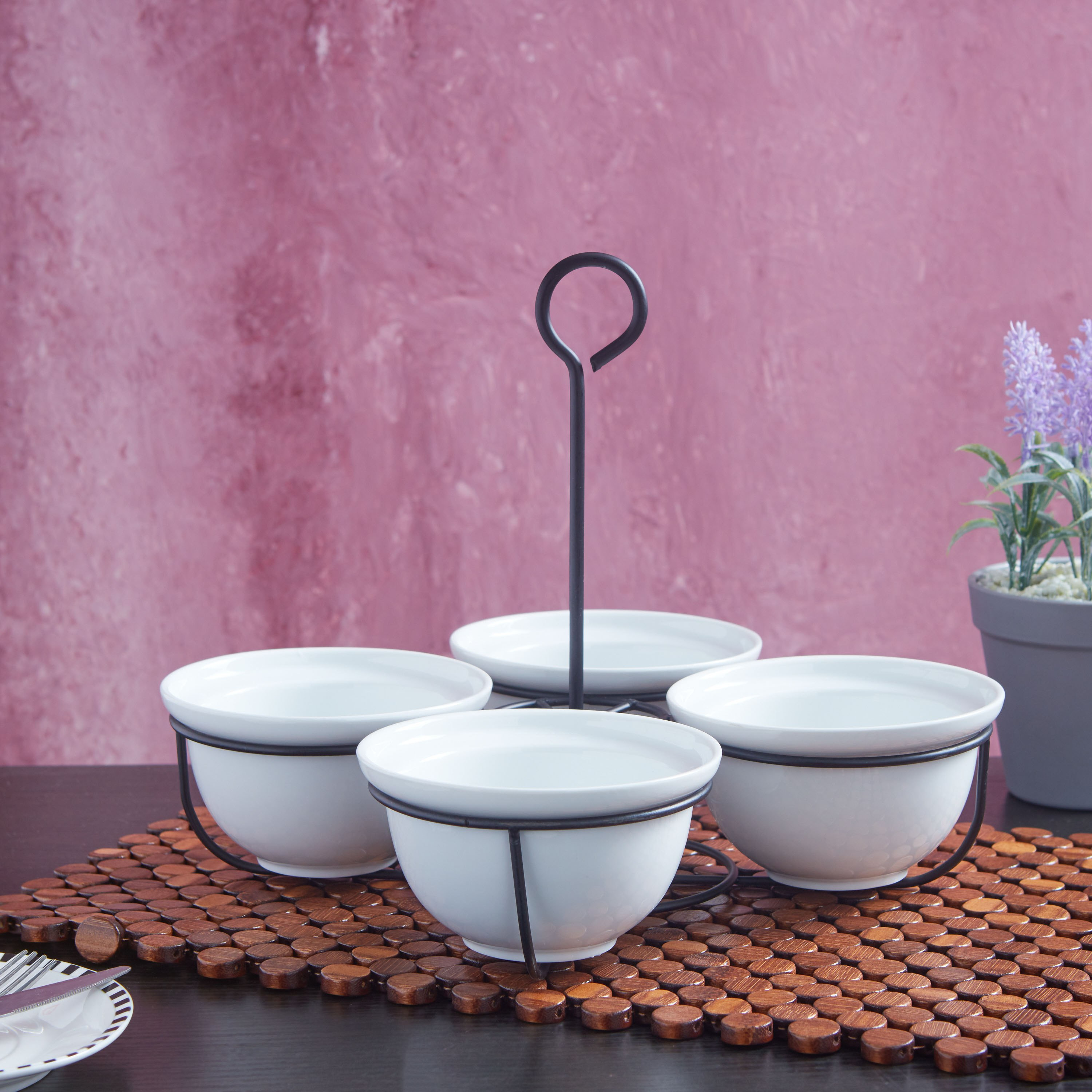 Great Serving 4-Piece Round Bowls and Rack Set-hbxdecorandfurnishings-tabletop-serveware-image-1