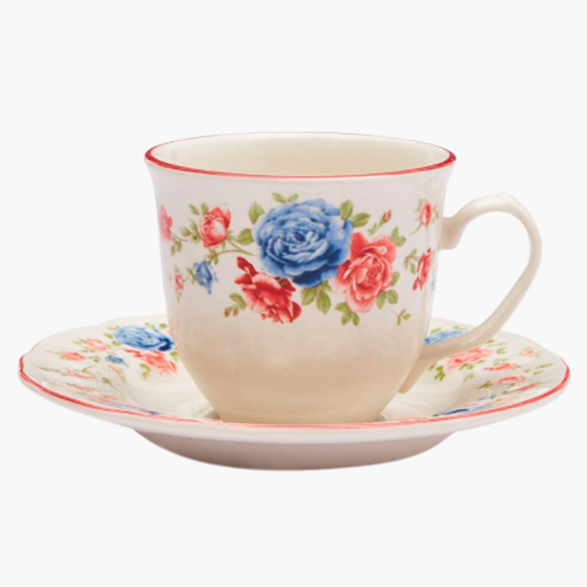 طقم فنجان وصحن كوتاج روزس من كلايتان - 200 مل-hbxhomeware-diningandtabletop-coffeeandteasets-image-1