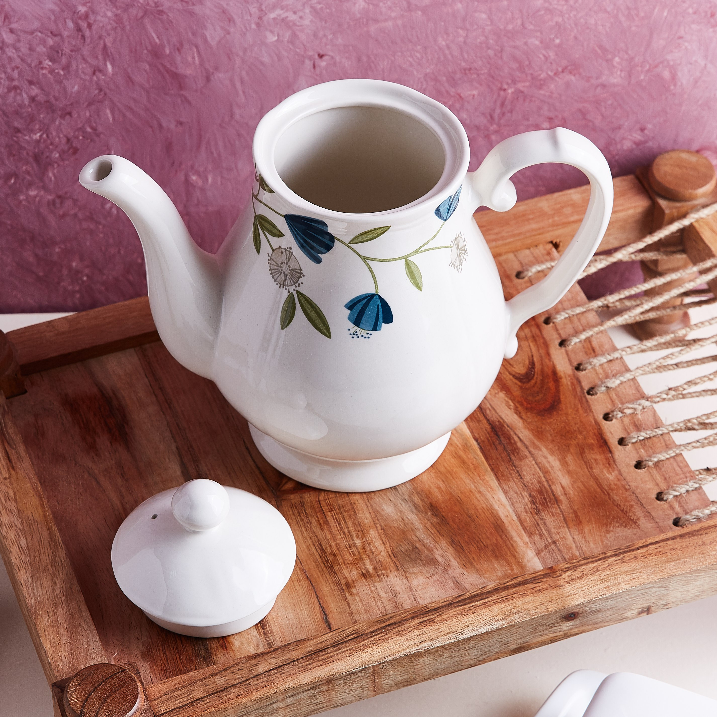 إبريق شاي بغطاء وطبعات أزهار إليجنت من كلايتان - 965 سم-hbxhomeware-diningandtabletop-coffeeandteasets-image-2