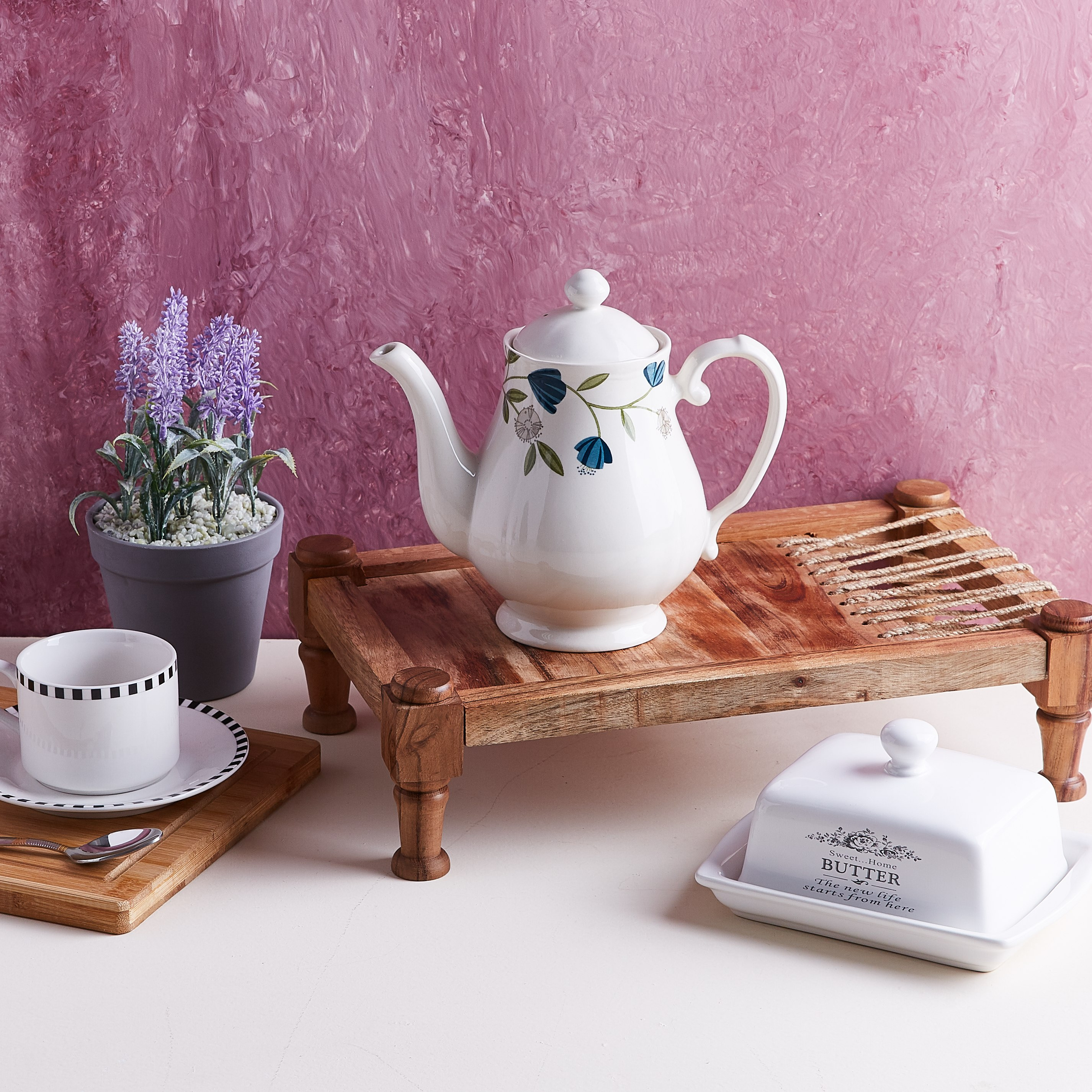 إبريق شاي بغطاء وطبعات أزهار إليجنت من كلايتان - 965 سم-hbxhomeware-diningandtabletop-coffeeandteasets-image-3