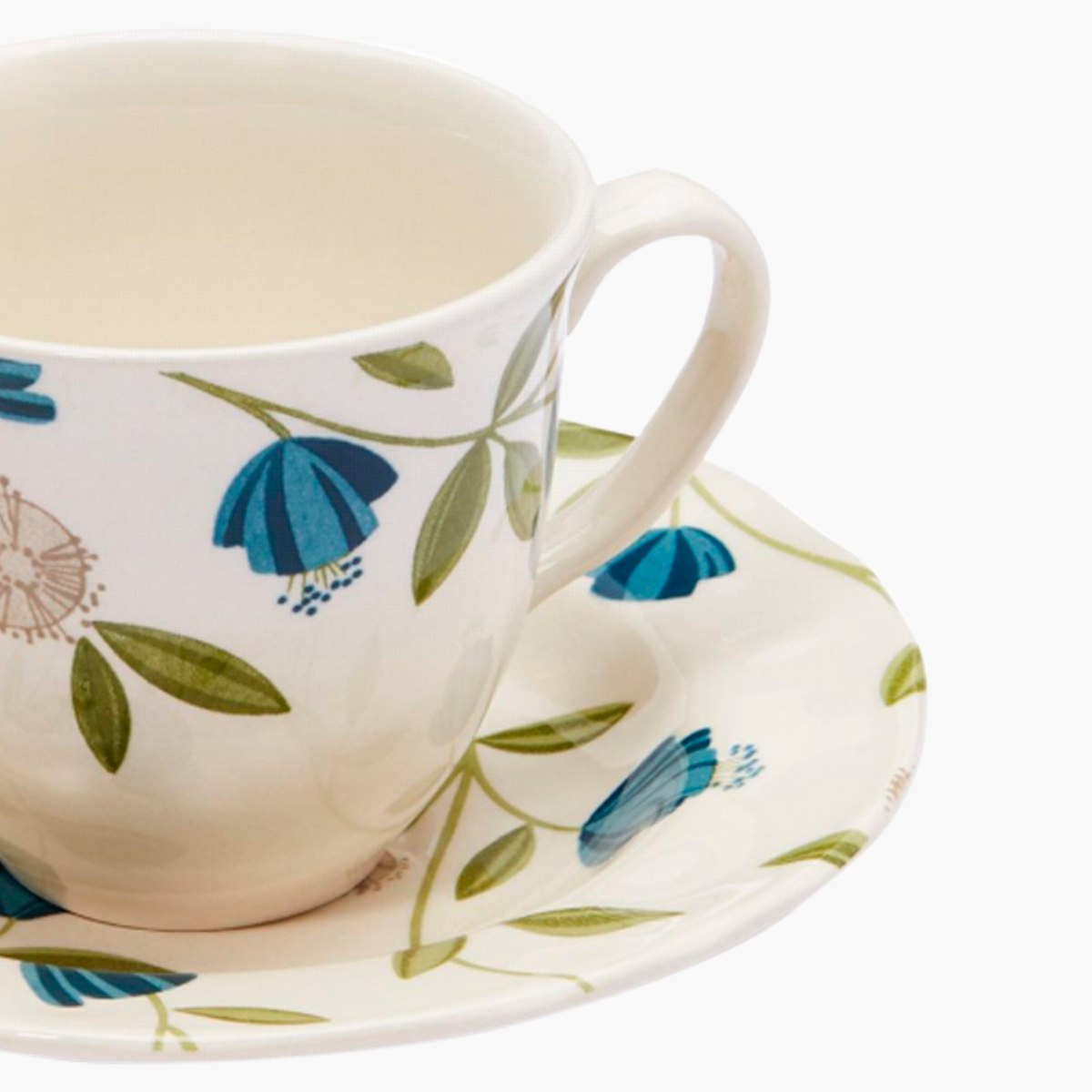 طقم فنجان وصحن بطبعات أزهار إليجنت من كلايتان- 200 مل-hbxhomeware-diningandtabletop-coffeeandteasets-image-2