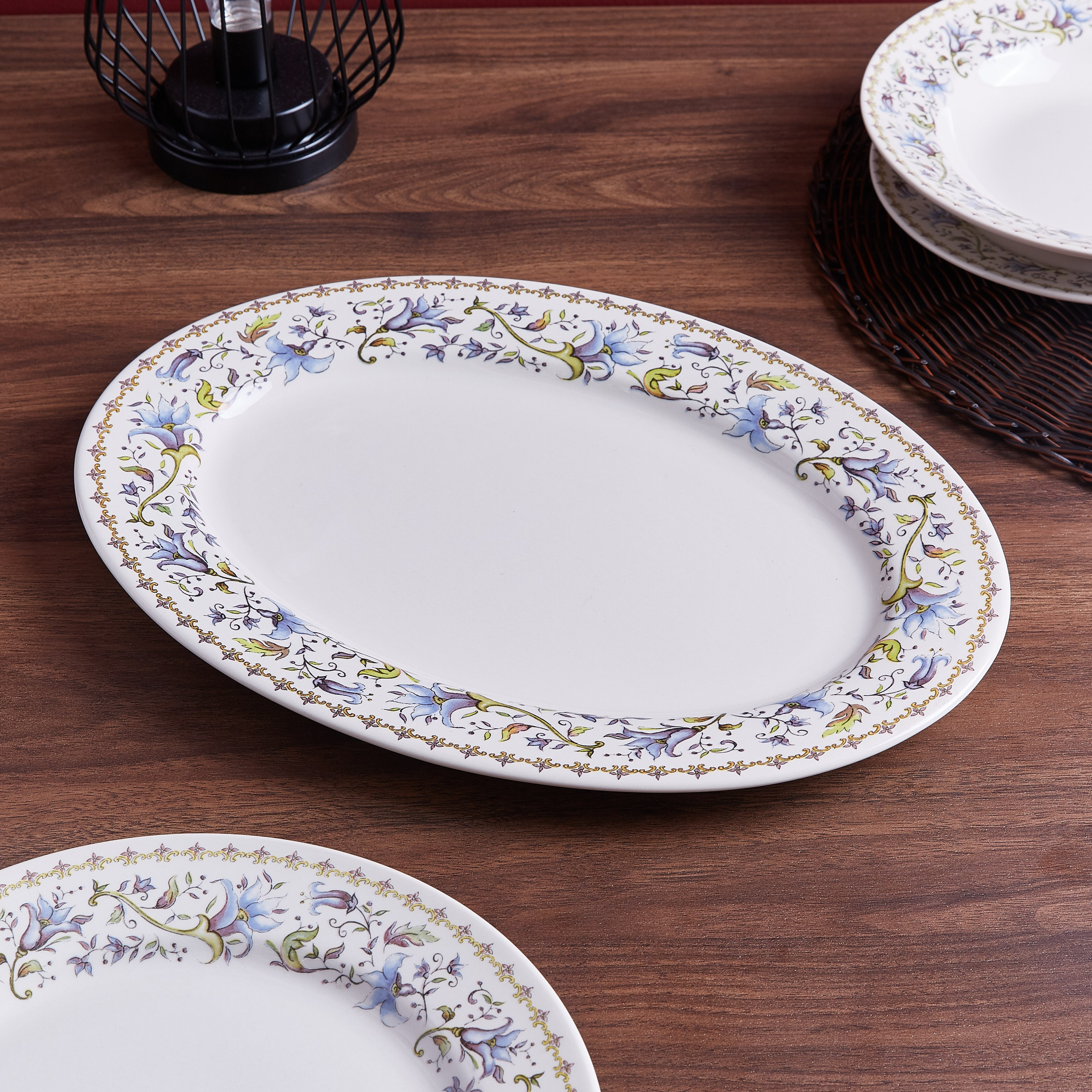 صحن بيضاوي فيليسيتي من كلايتان - 36x28 سم-hbxdecorandfurnishings-tabletop-crockery-image-1