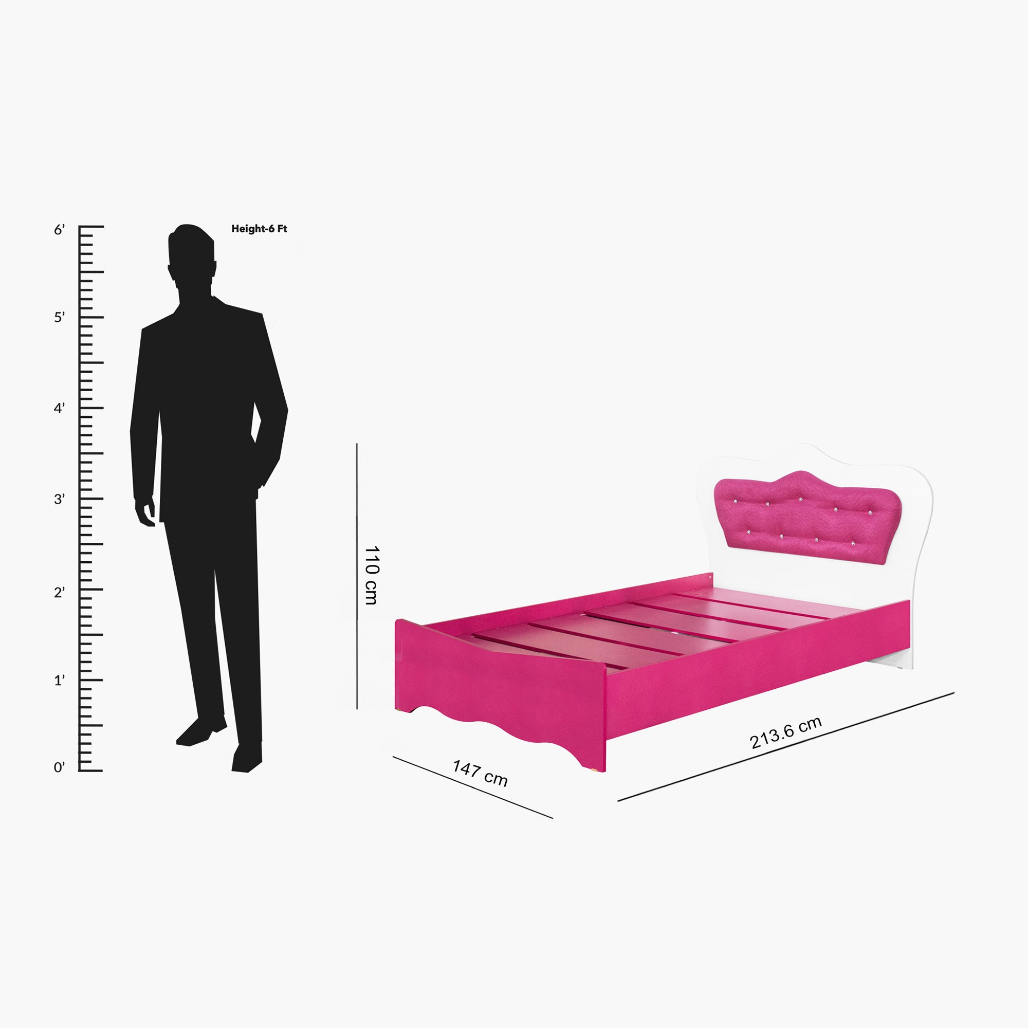 سرير مزدوج من بيترفلاي - 120x200 سم-hbxbedroom-bedsandbedsets-beds-twin-image-6
