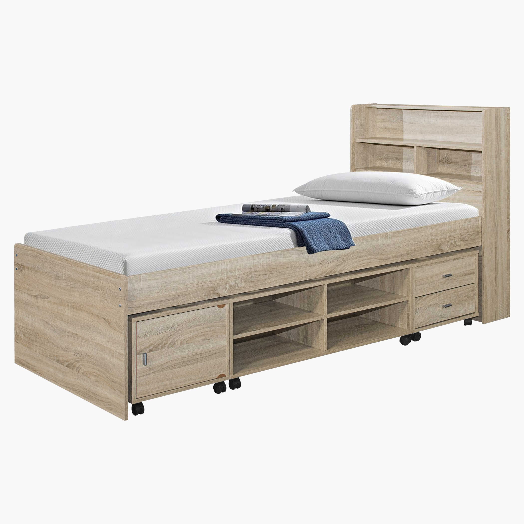 سرير فردي مع 3 قطع تخزين - كوبر من موڤو - 90x200 سم-hbxfurniture-bedsandbedsets-beds-single-image-3