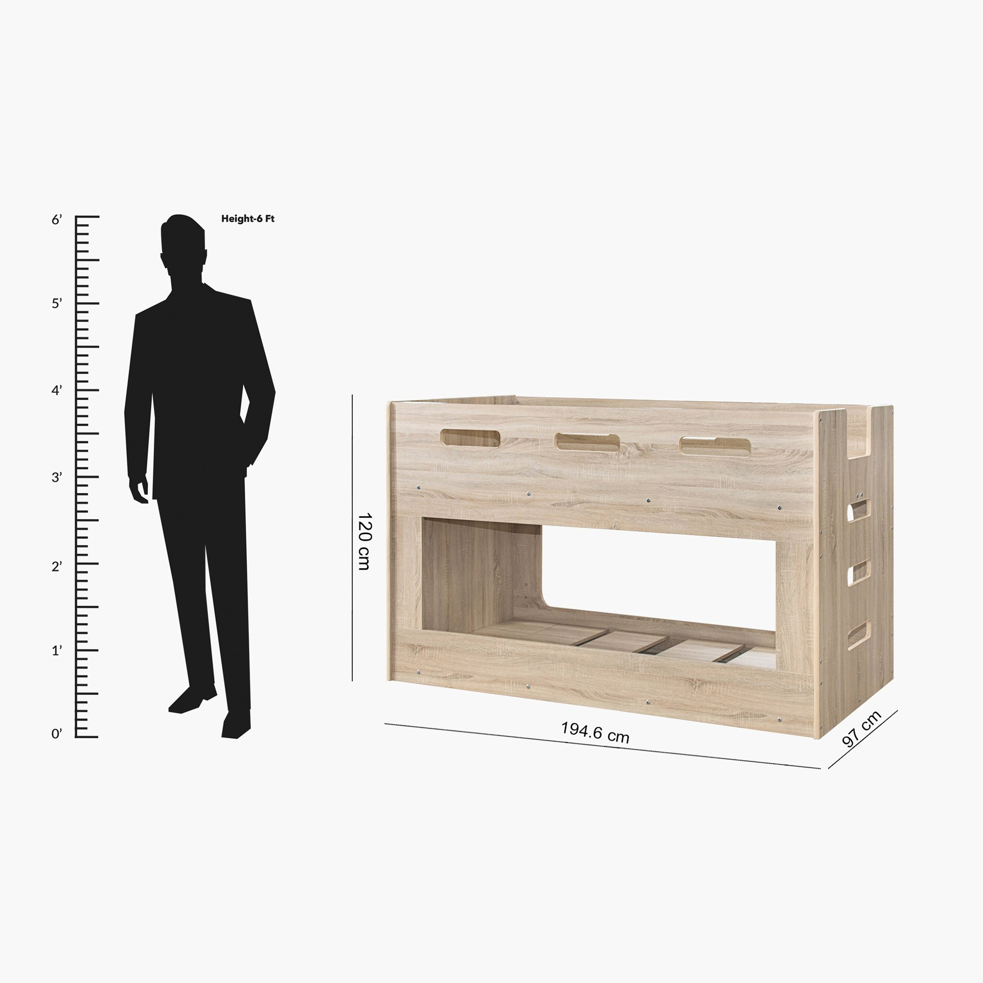 سرير طابقين كابينة فردي - كوبر كودي من موڤو - 90x190 سم-hbxkidsandyouth-bedsandbedsets-bunkbeds-single-image-7
