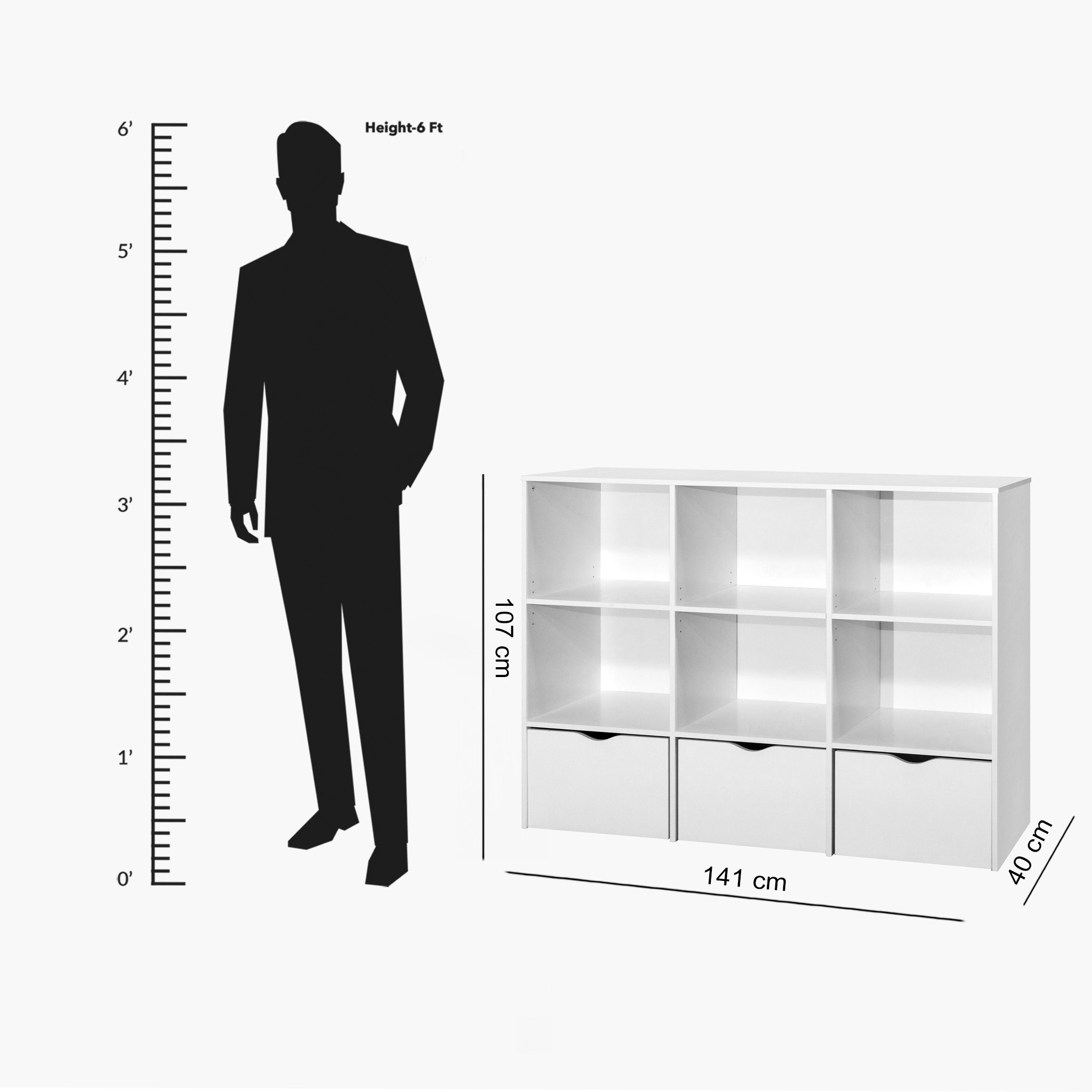 خزانة 3 أدراج - فانيلا كودي من موڤو-hbxfurniture-office-bookcases-image-6