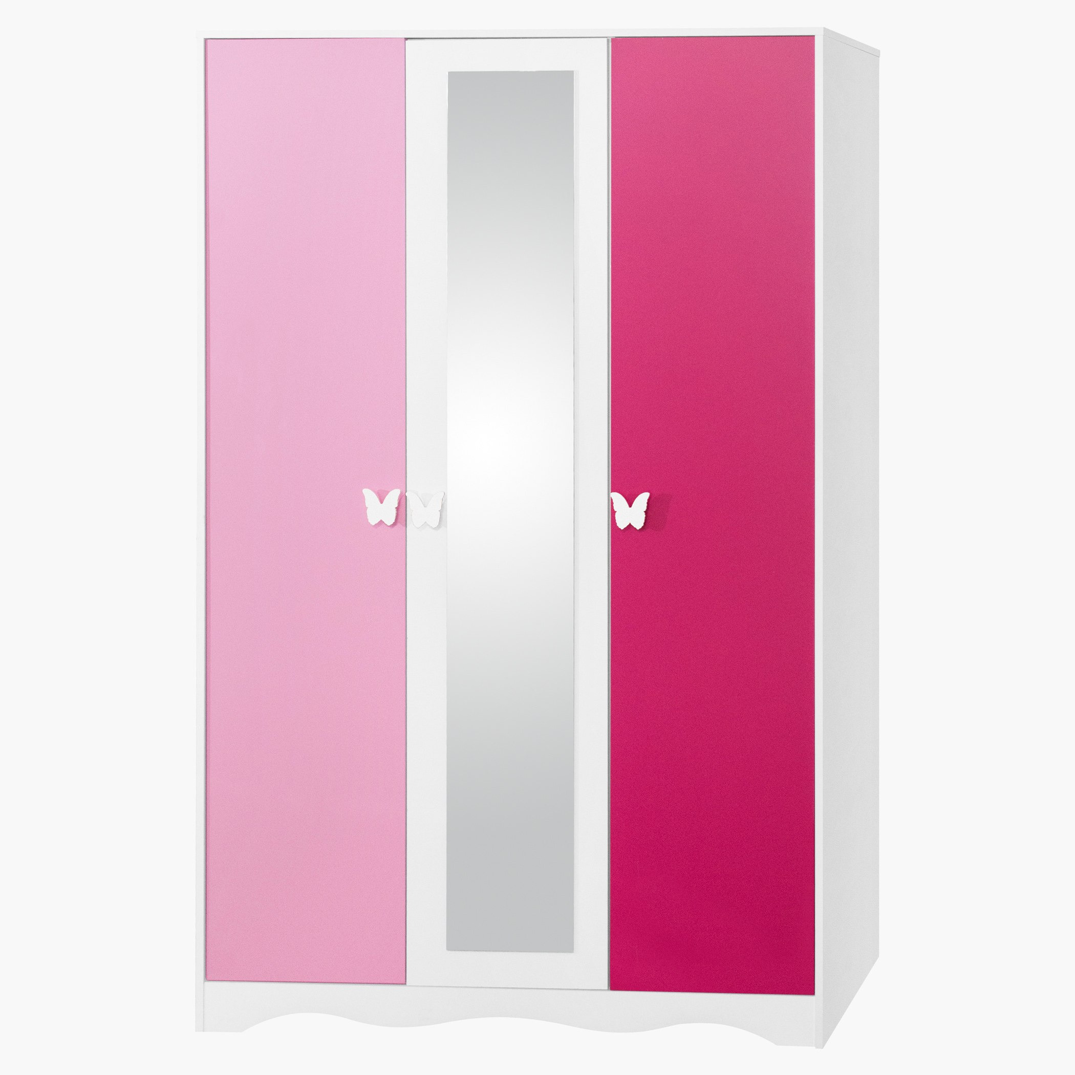 خزانة ملابس 3 أبواب بمرآة من بترفلاي-hbxfurniture-wardrobes-image-1