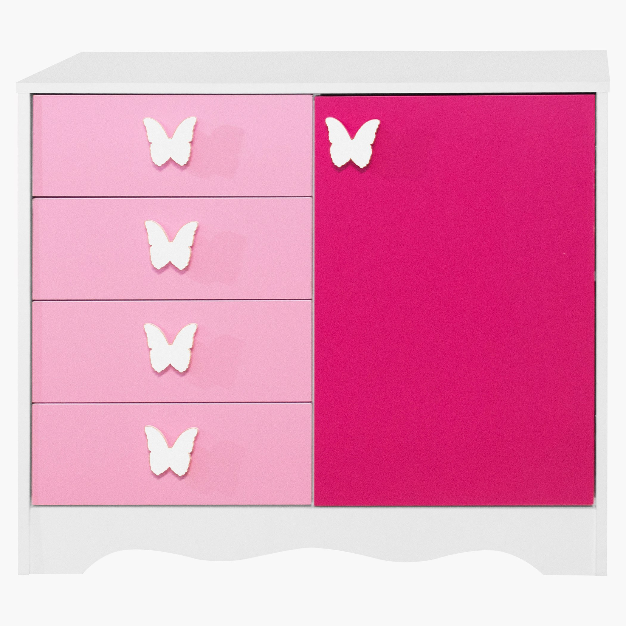 طاولة تزيين بباب واحد و4 أدراج دون مرآة من باترفلاي-hbxfurniture-kidsroom-kidsdressersandmirrors-image-2