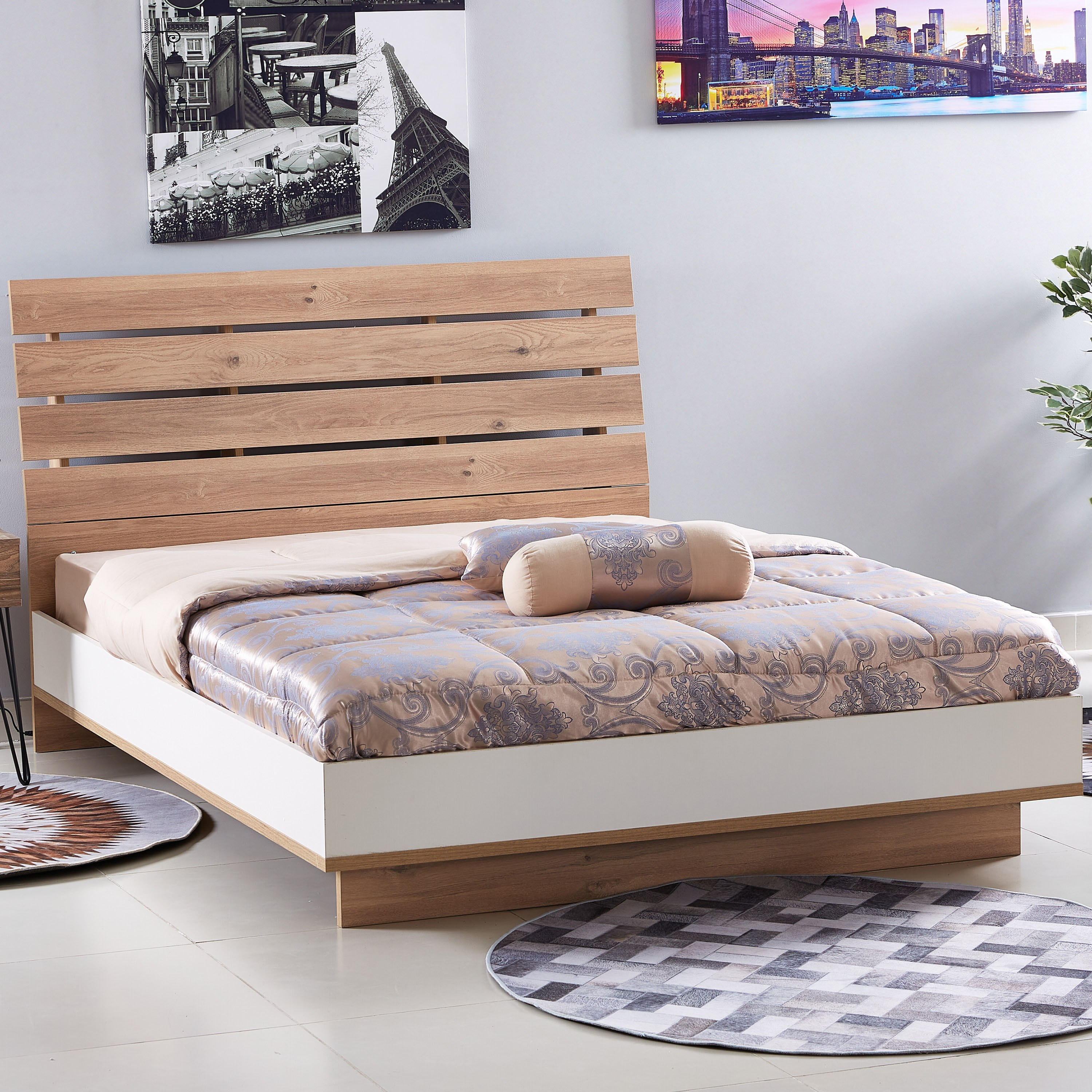 Moonlight Queen-Sized Bed - 150x200 cm-hbxbedroom-bedsandbedsets-beds-queen-image-1