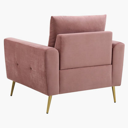 Turin 1-Seater Velvet Sofa